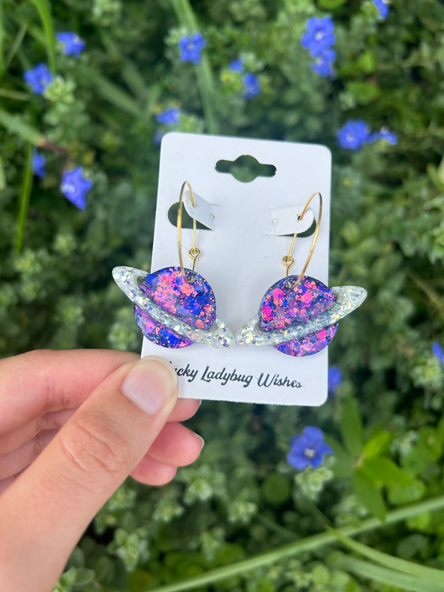 Planet earrings
