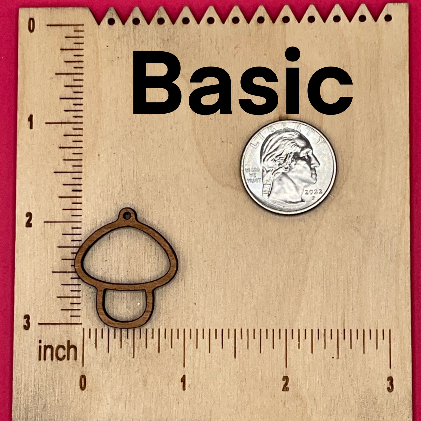 Blank Mushroom wooden bezel