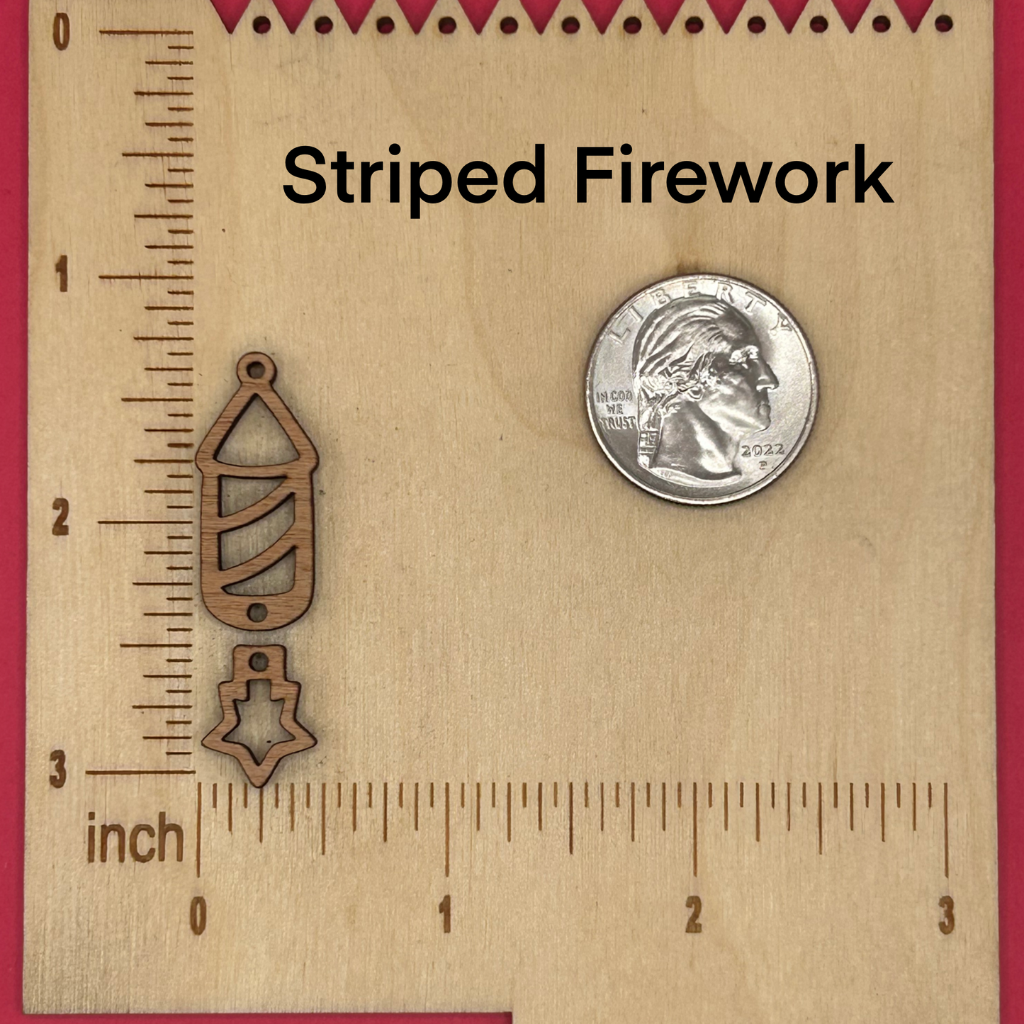 Blank 2 Piece Fireworks wooden bezels