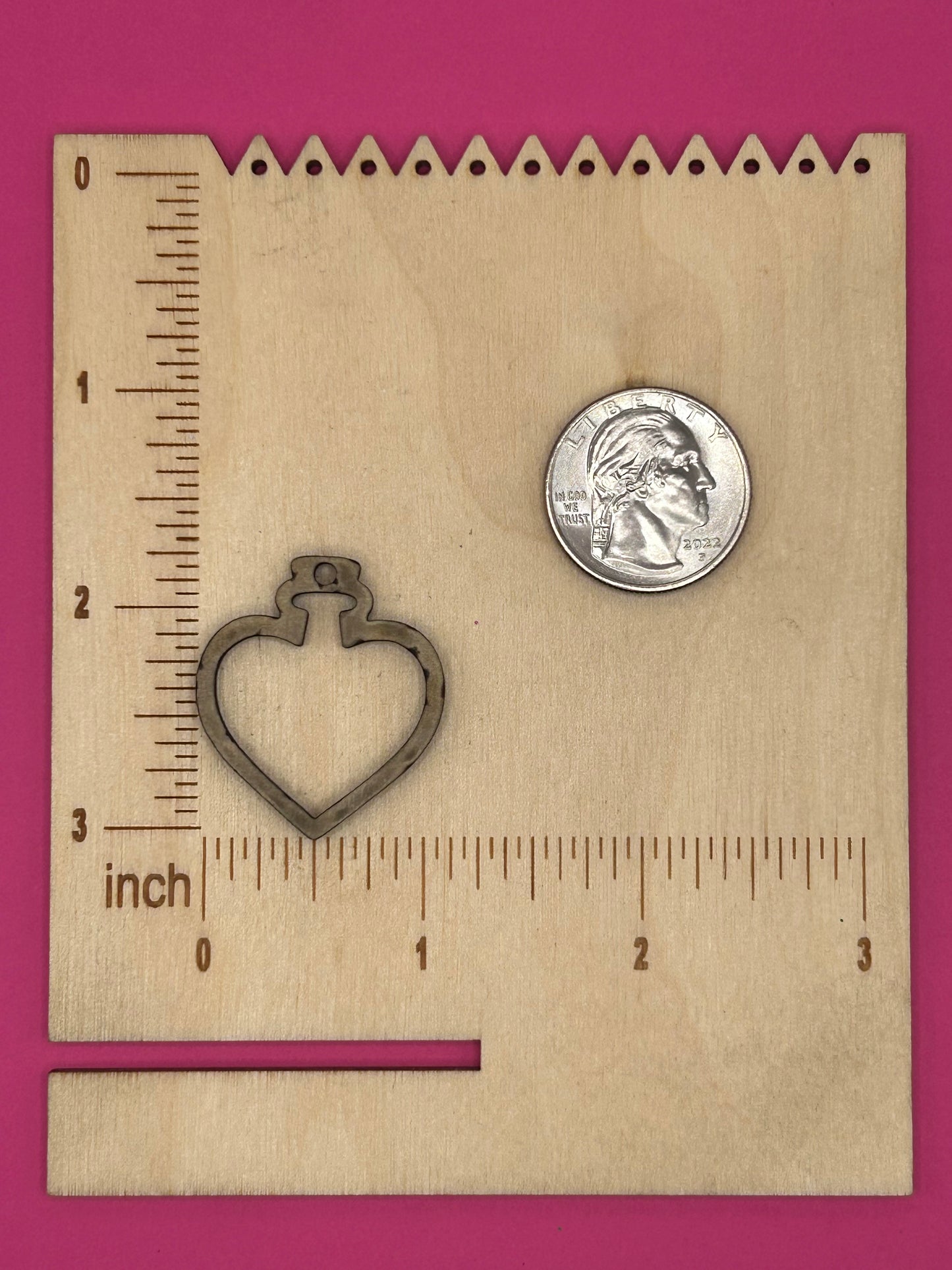 Blank love potion wooden bezel