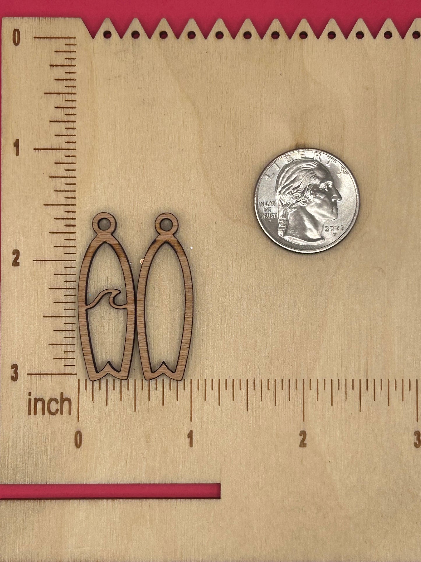 Blank Surfboards wooden bezels