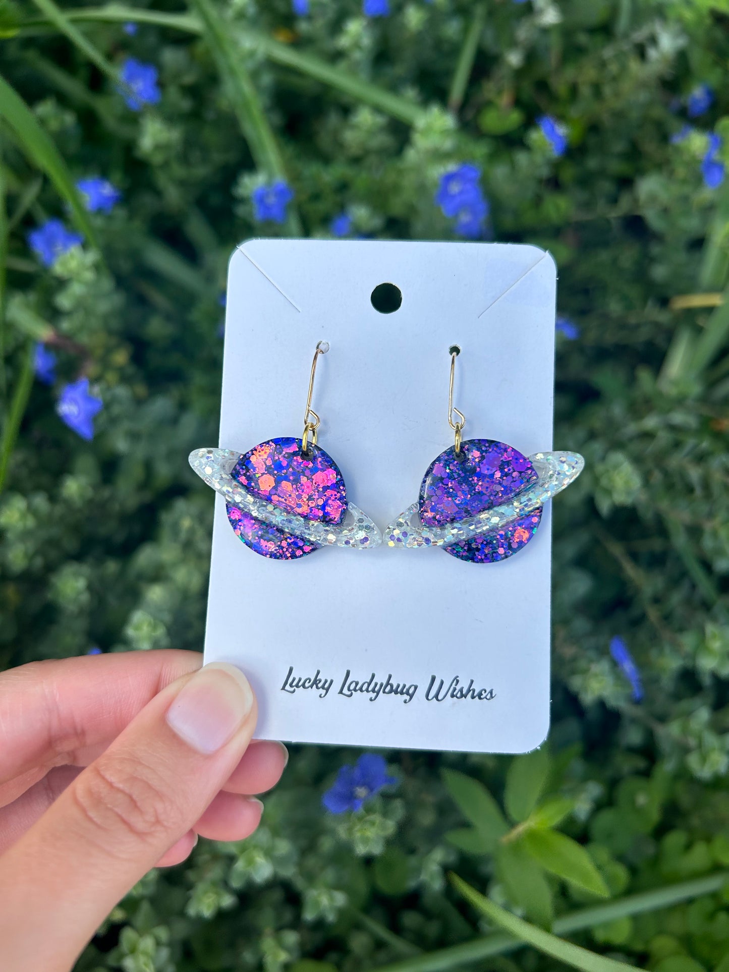Planet earrings
