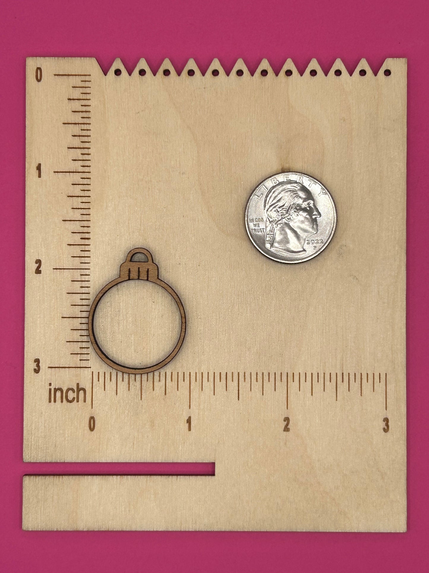 Blank ornament wooden bezel