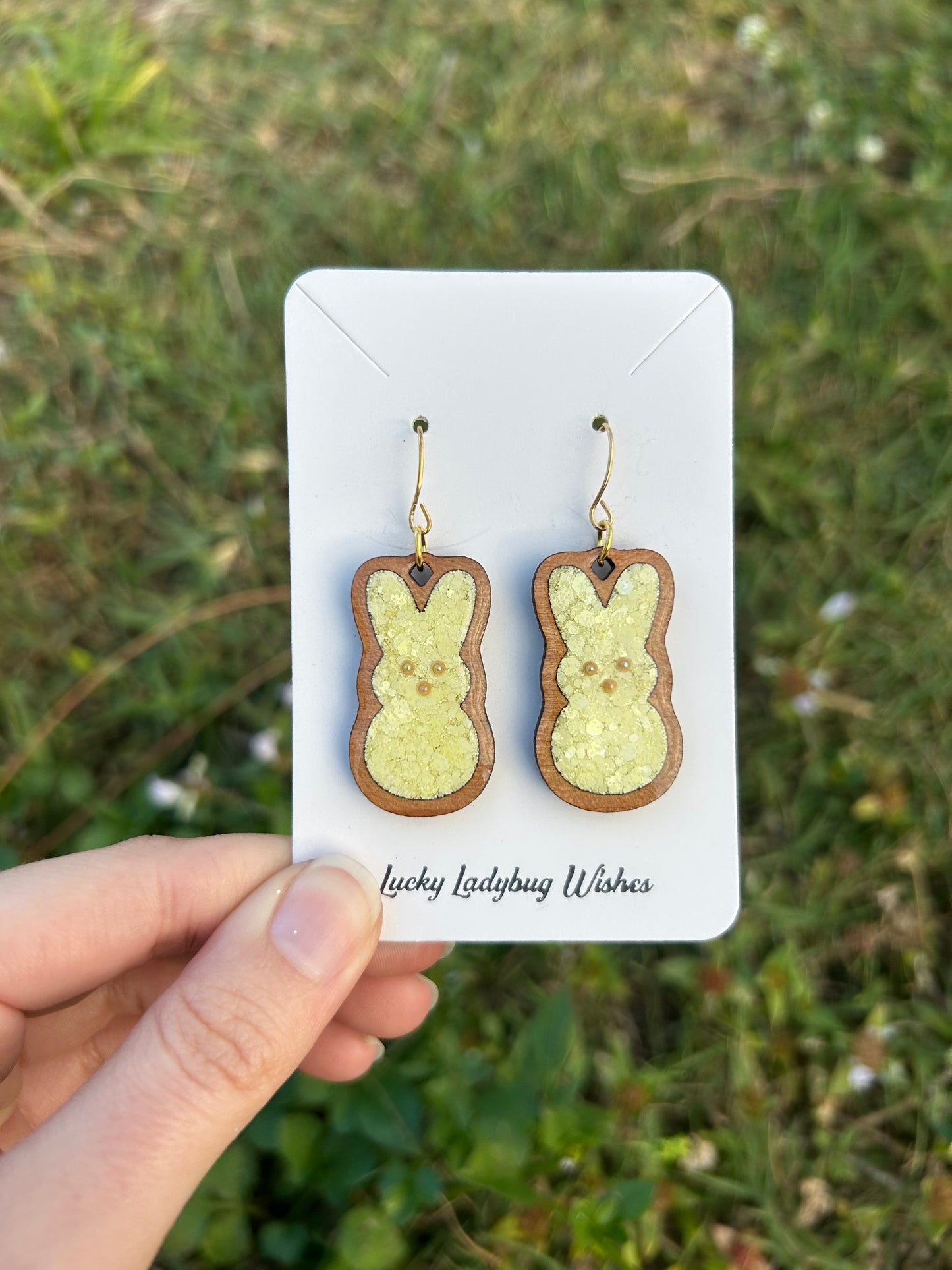 Peep Bunny earrings