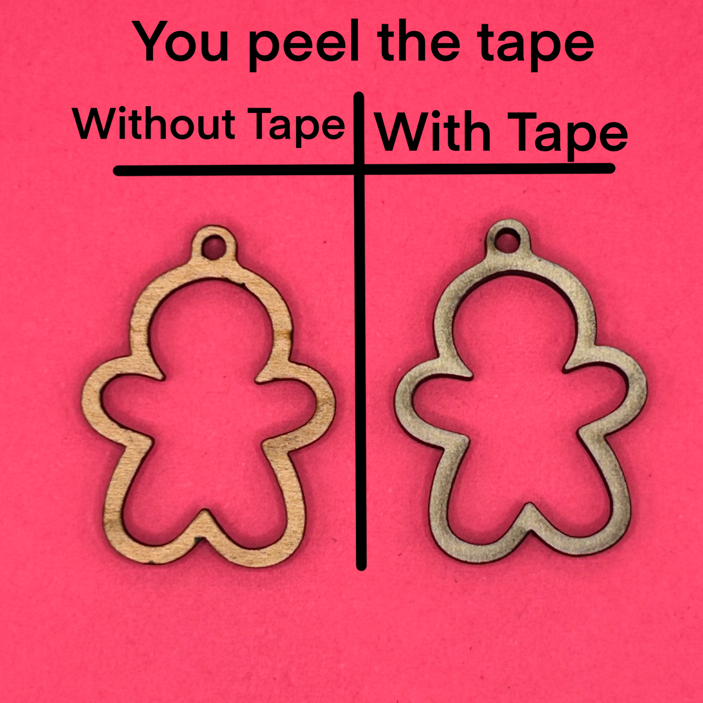 Blank Gingerbread wooden bezel