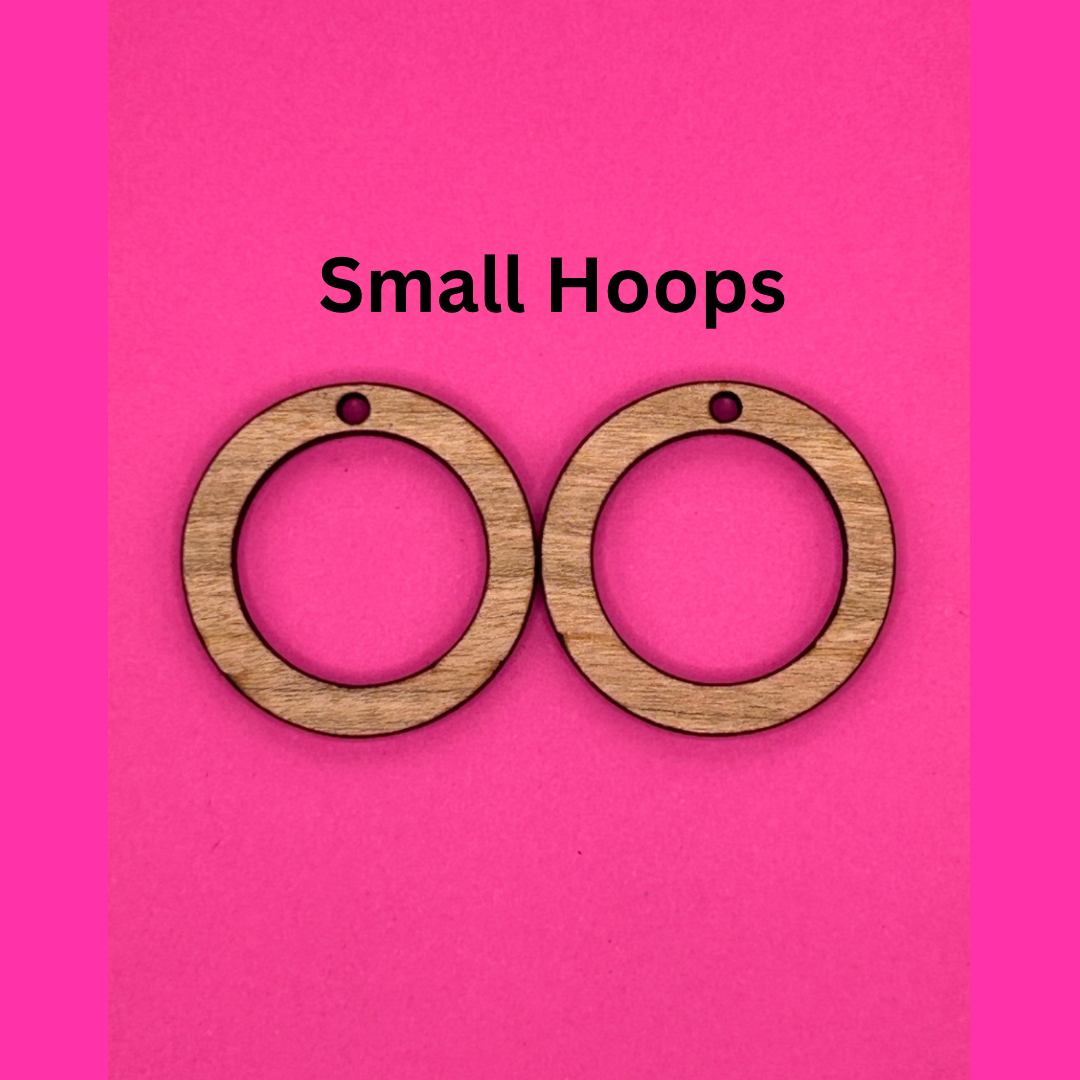 Blank hoops wooden bezels
