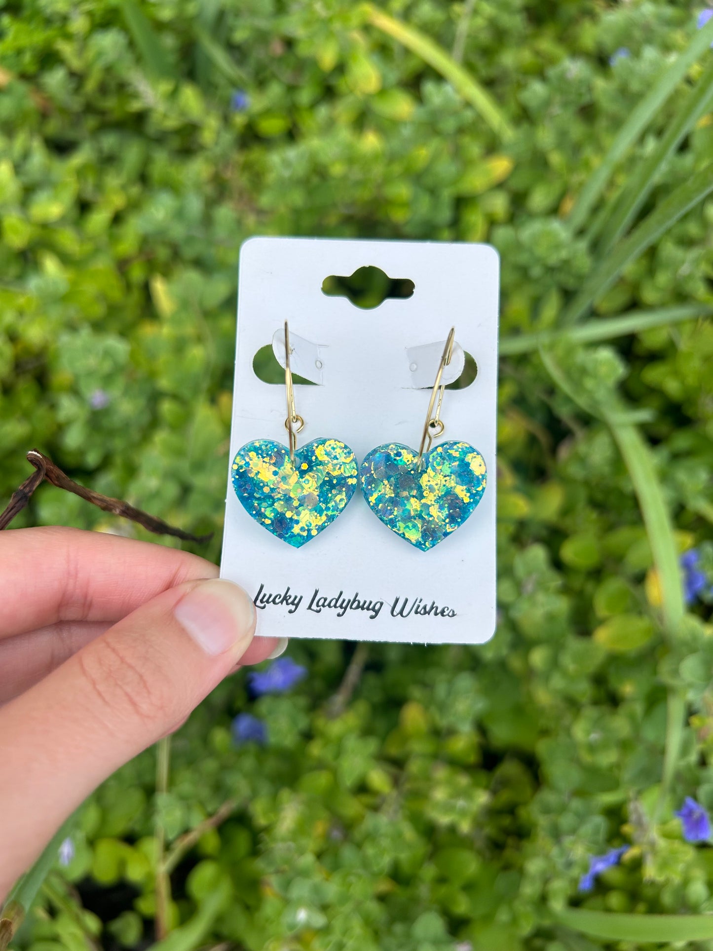 Small Iris earrings