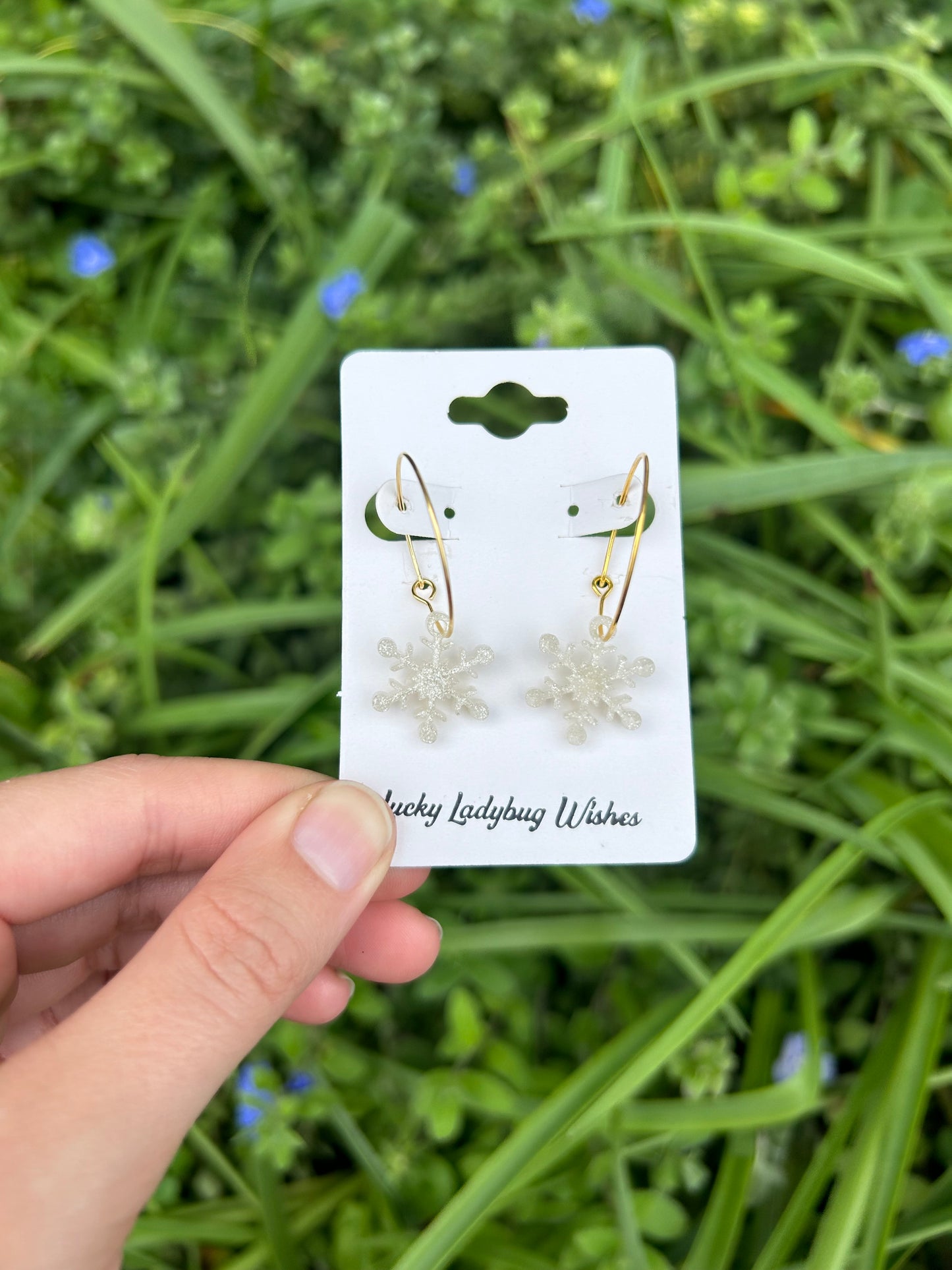 Snowflake earrings