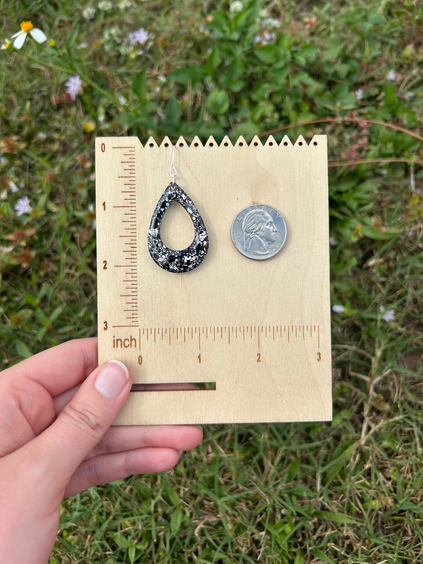Small eclipse earrings