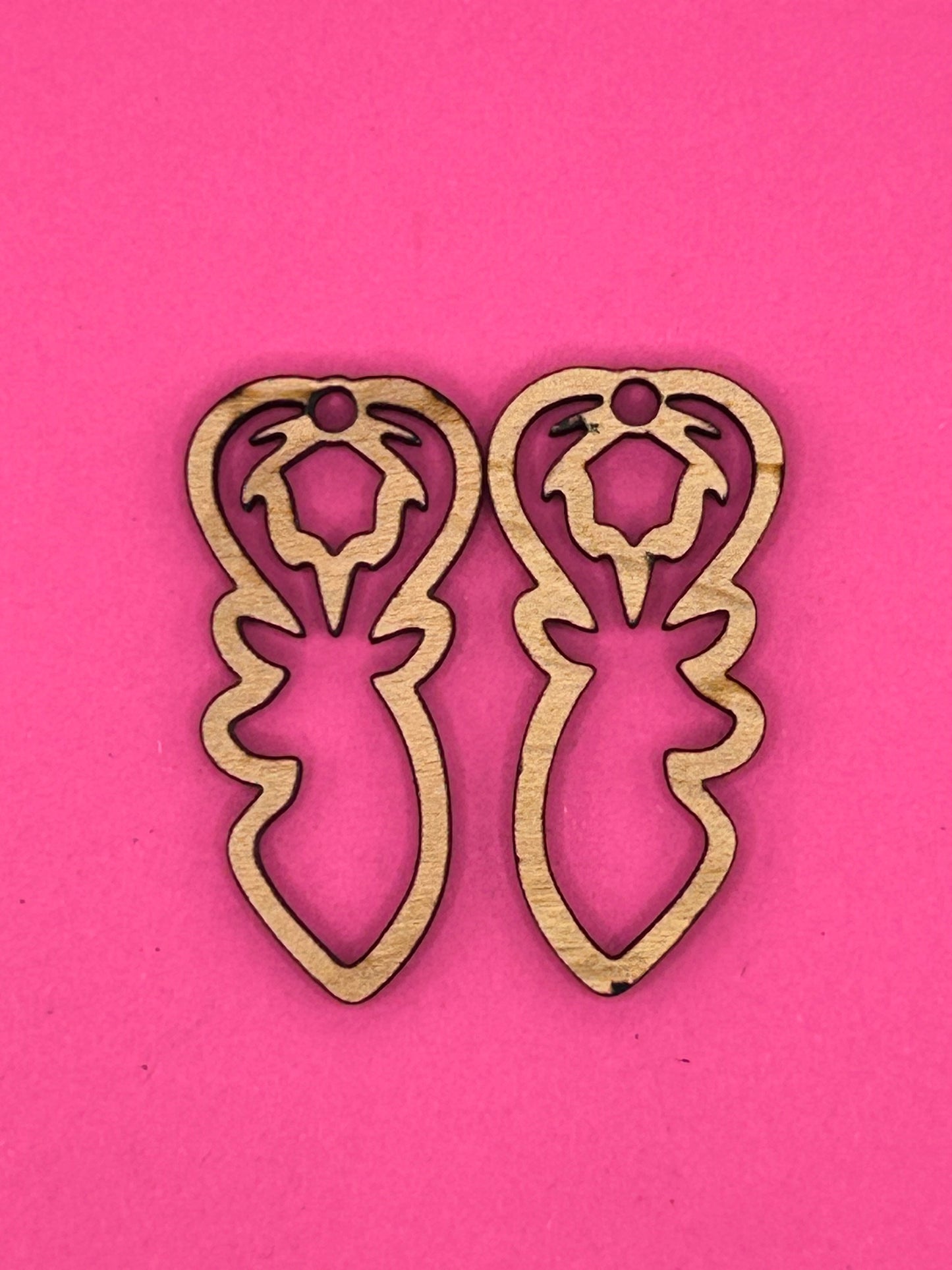 Blank deer wooden bezel