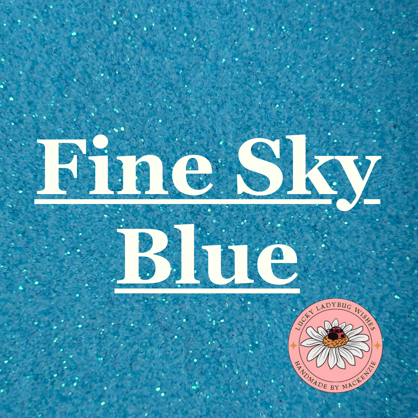 Fine Sky Blue Glitter