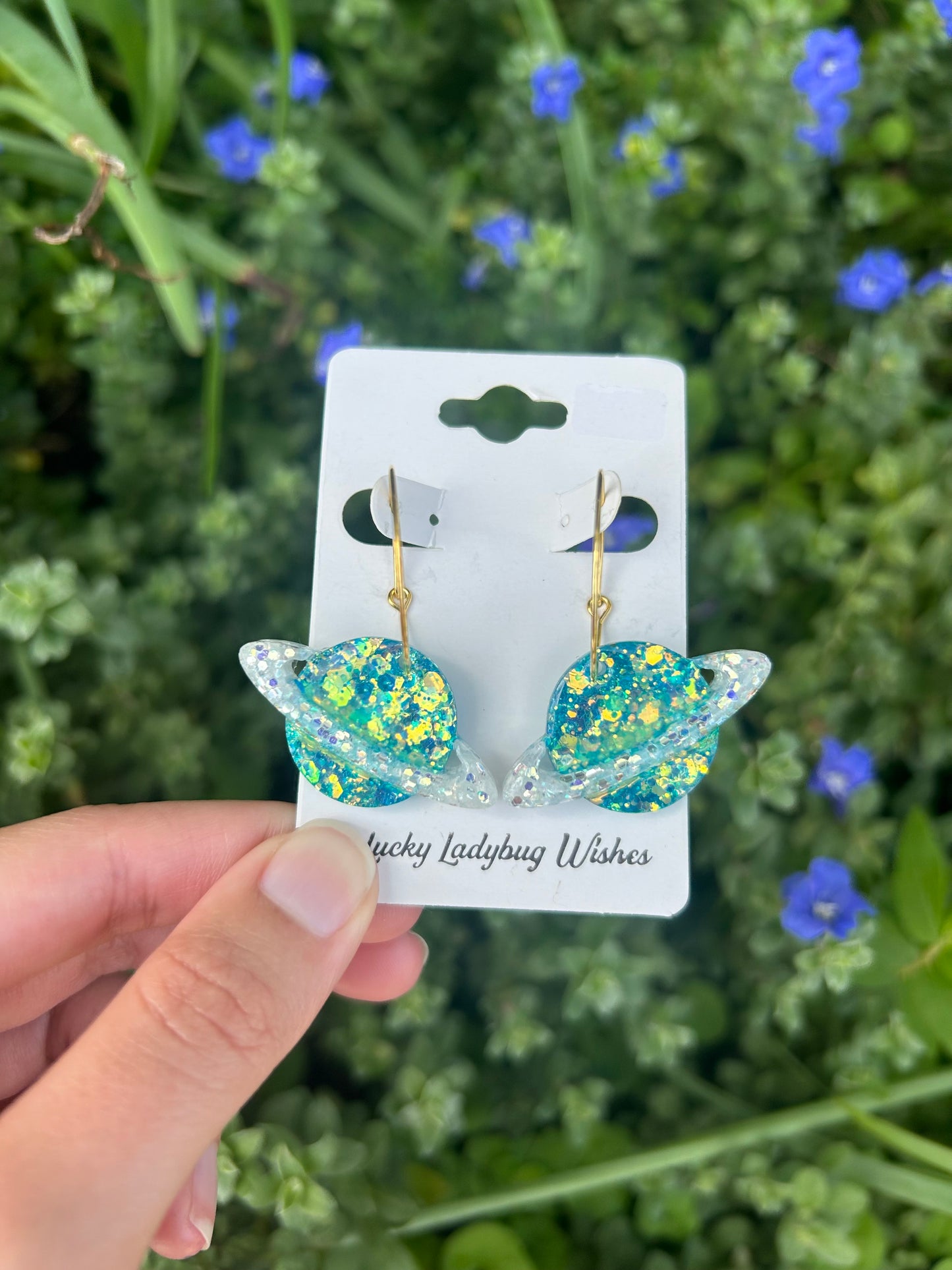 Planet earrings