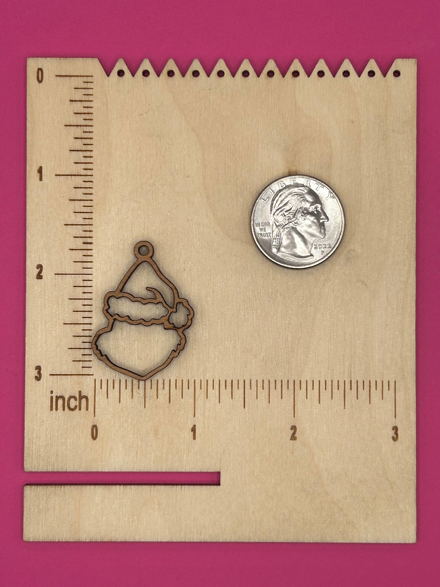 Blank grinch wooden bezel