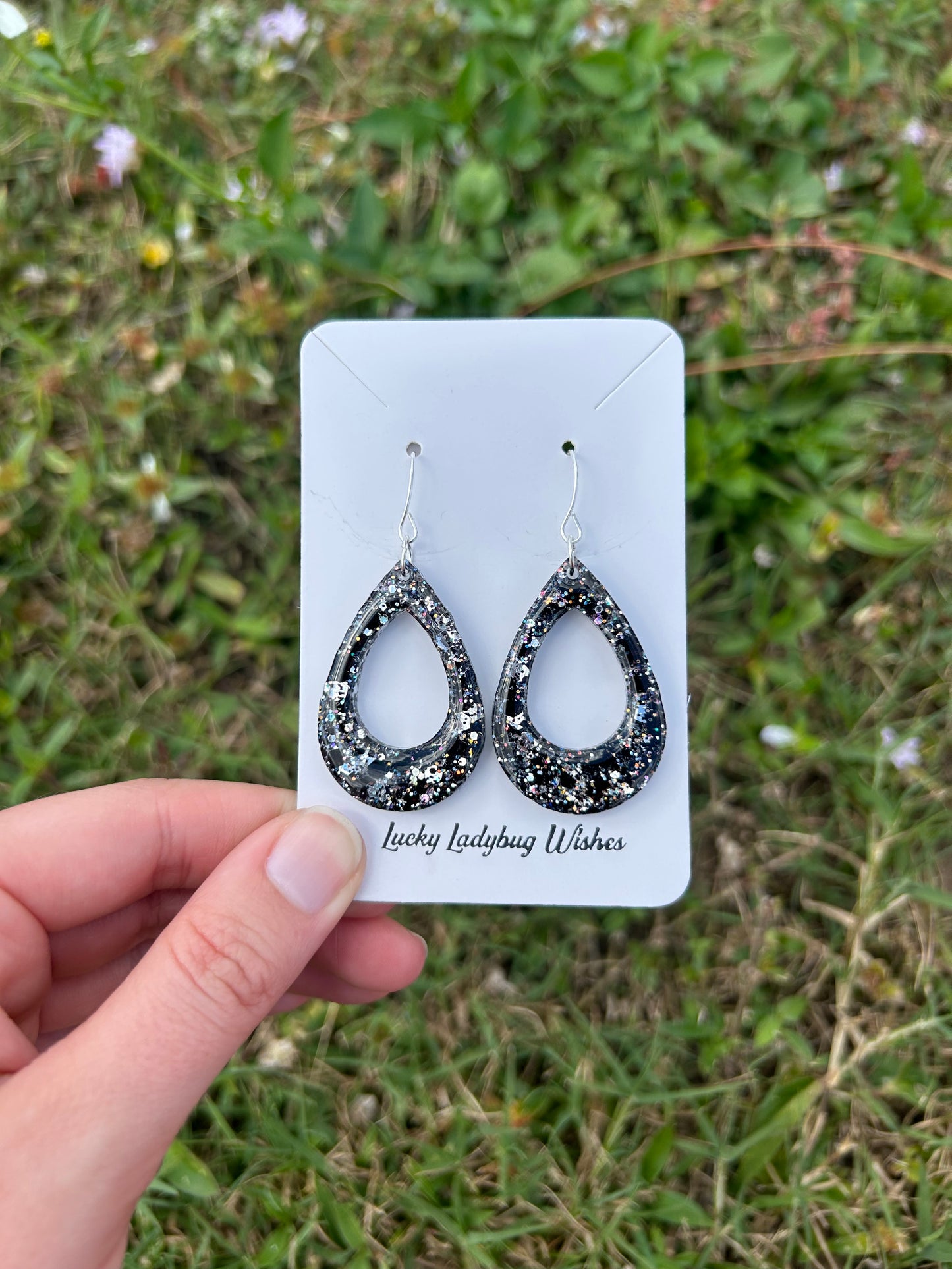 Small eclipse earrings