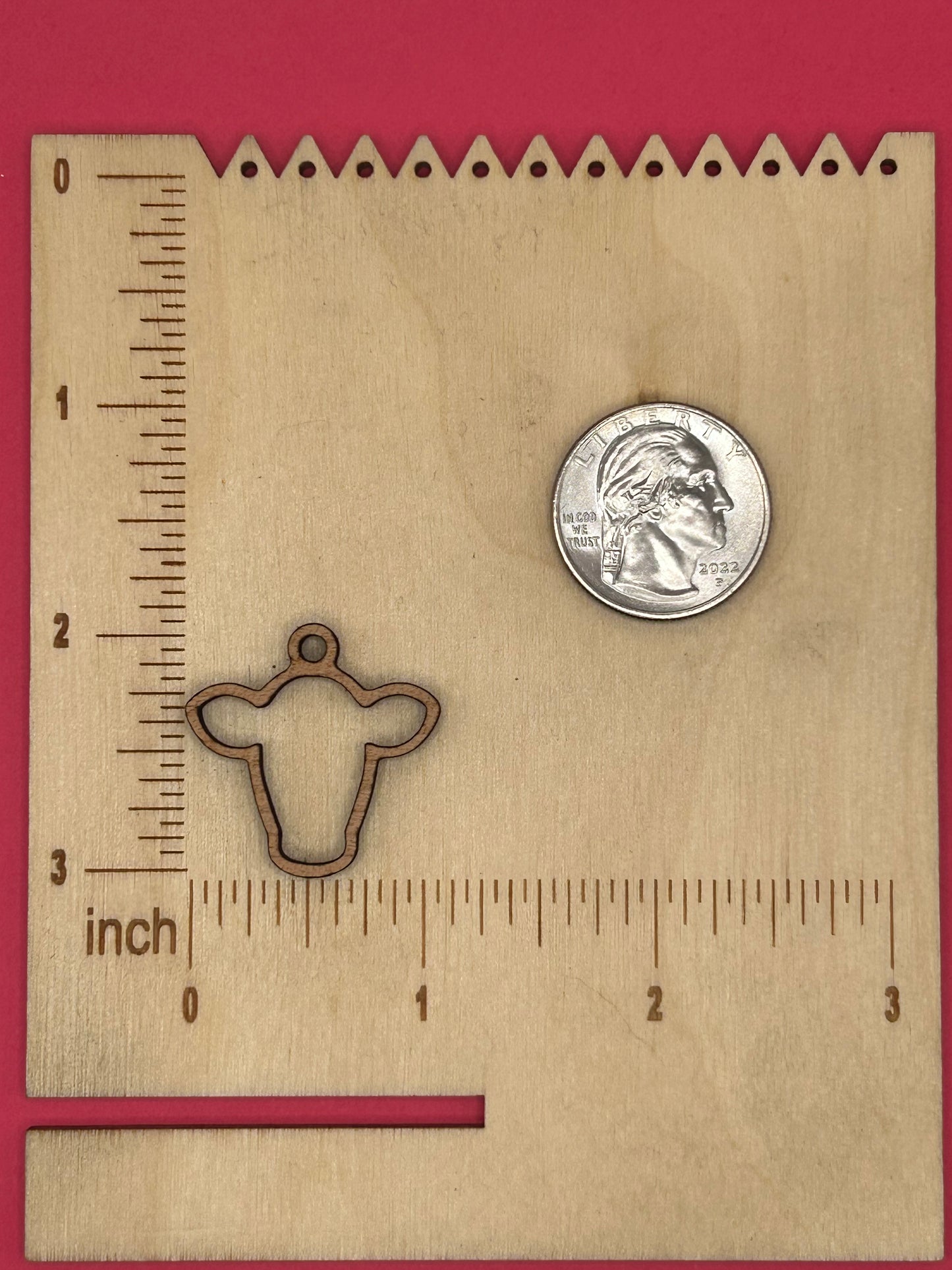 Blank Cow Head wooden bezel