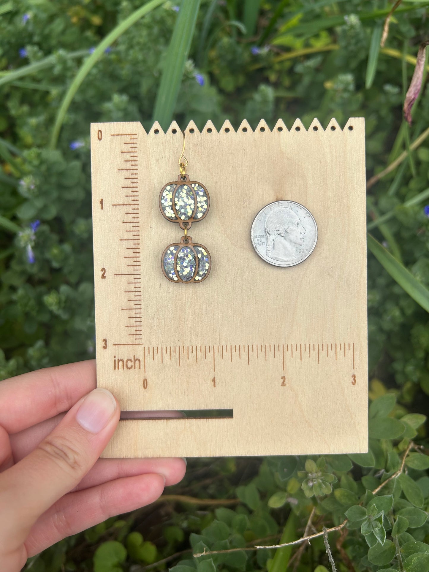 2 tier Pumpkin earrings