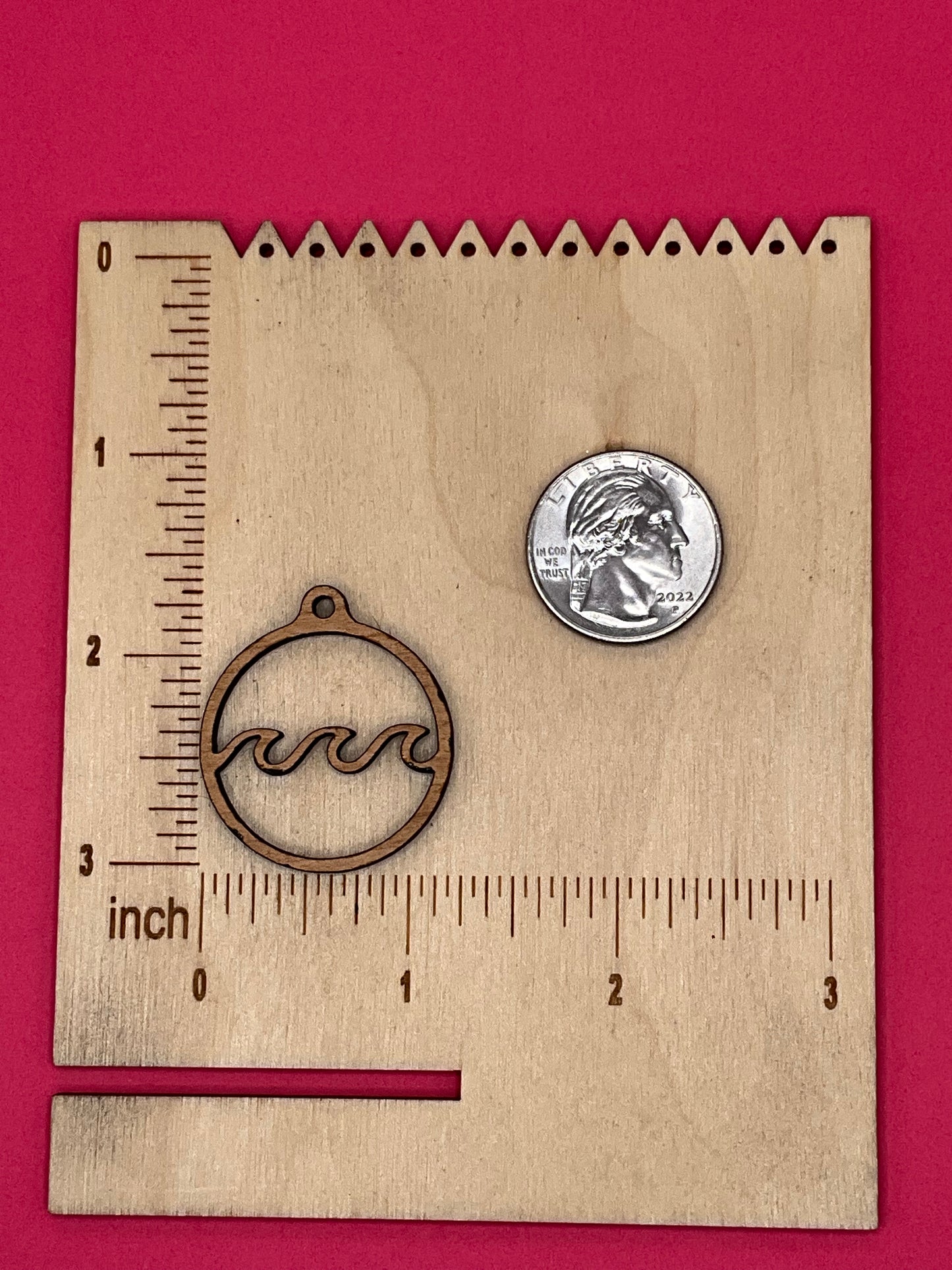 Blank Triple Wave Hoop wooden bezels
