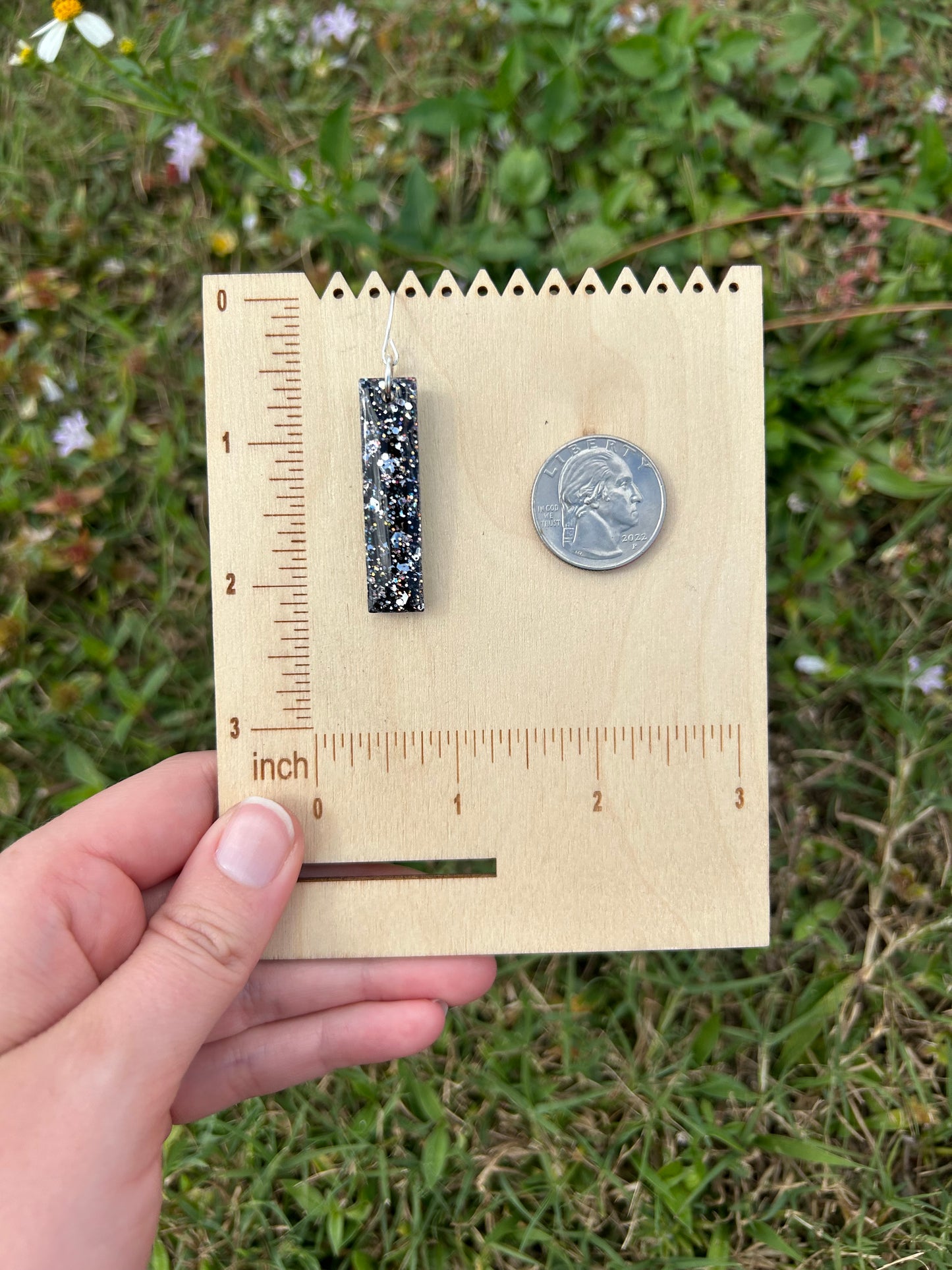 Small eclipse earrings