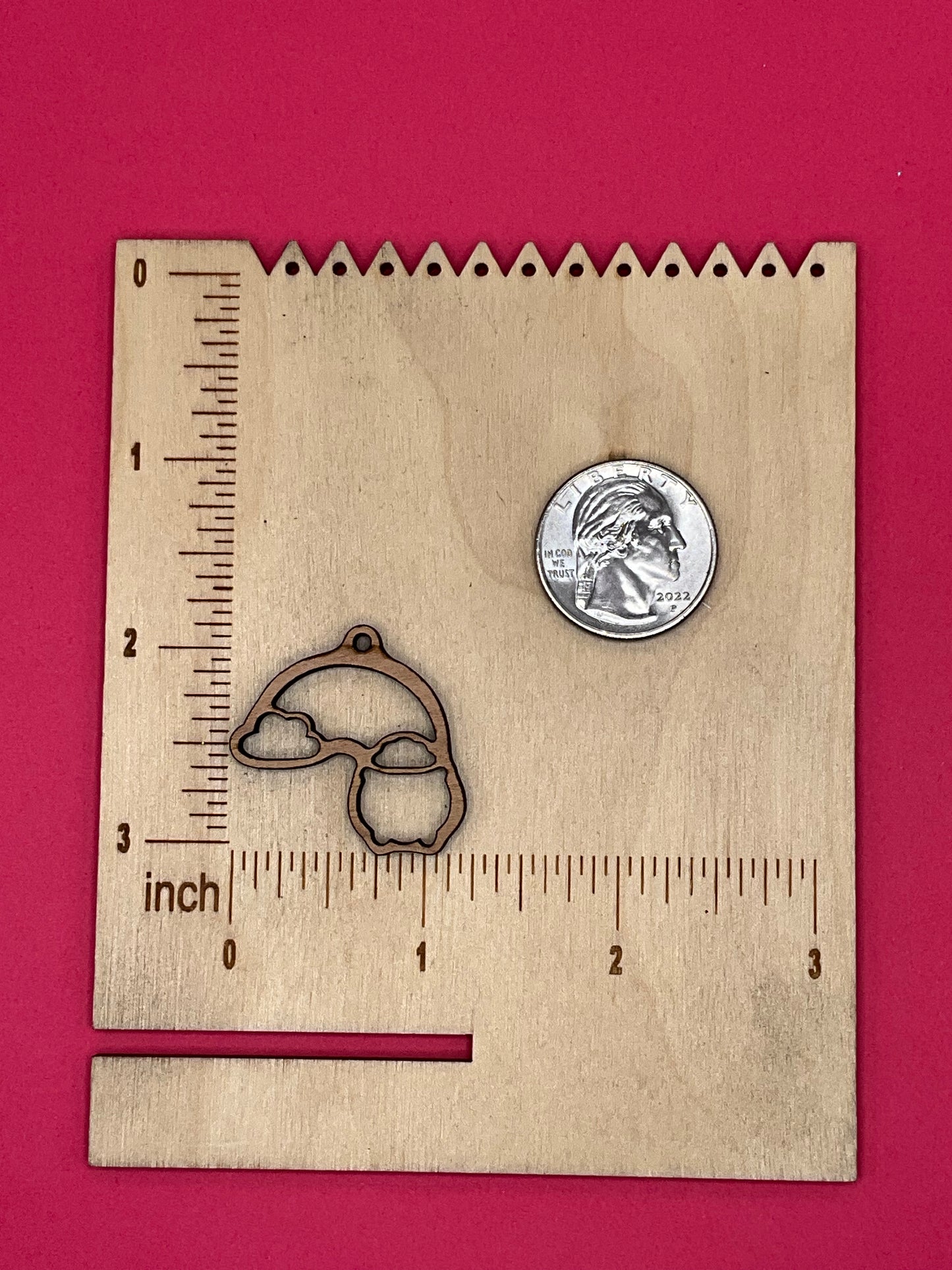 Blank Rainbow Cauldron wooden bezels