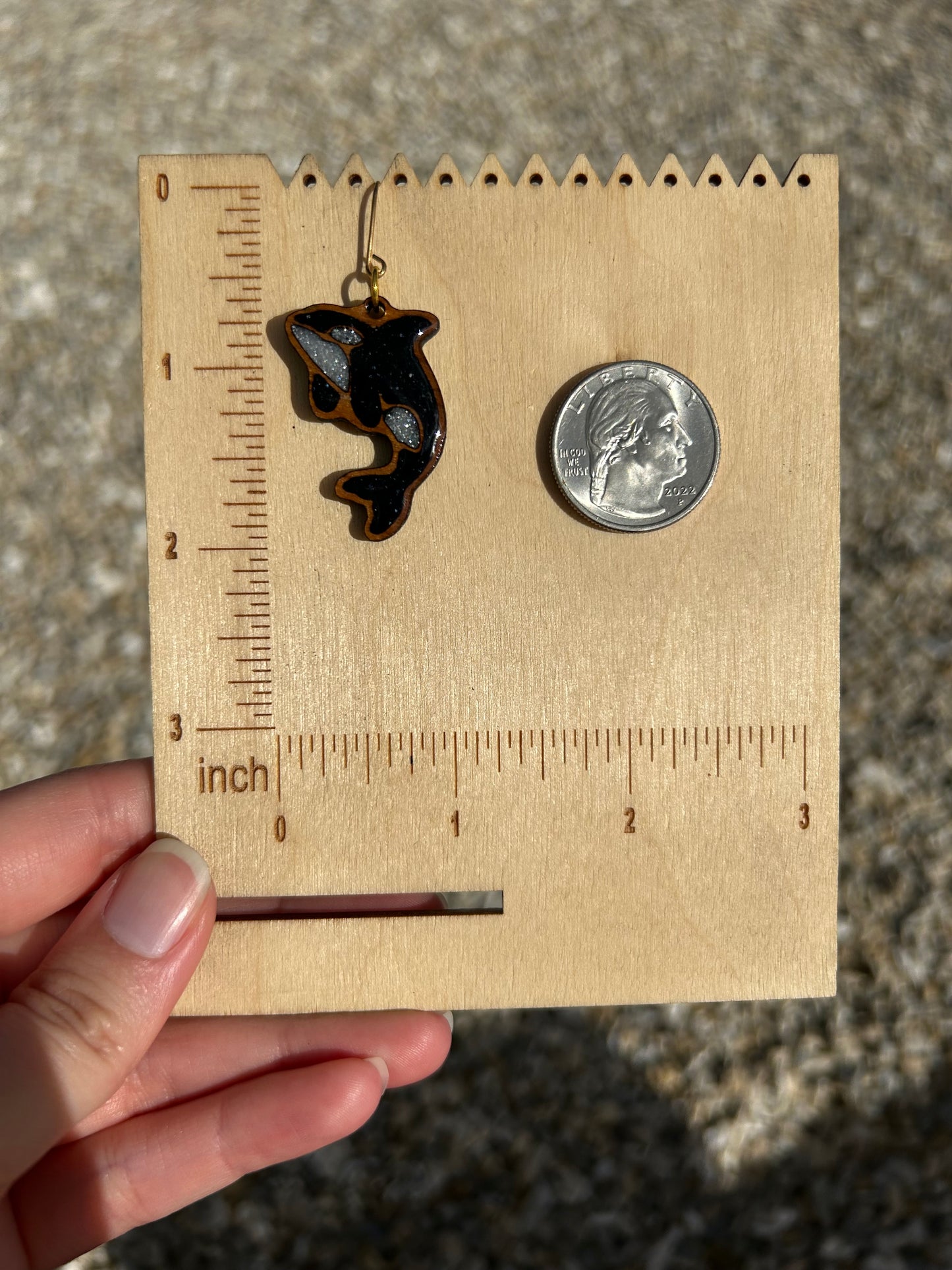 Orca earrings