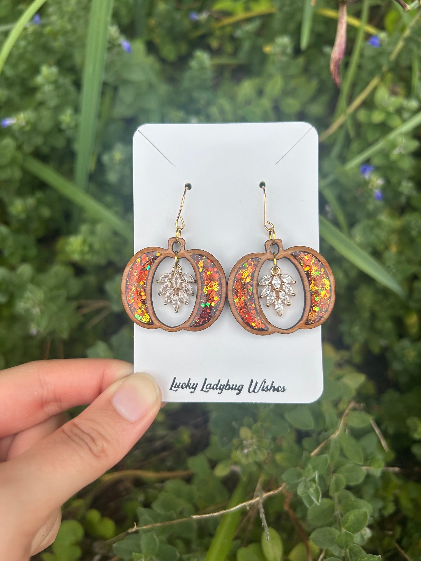 Diamond Pumpkin earrings