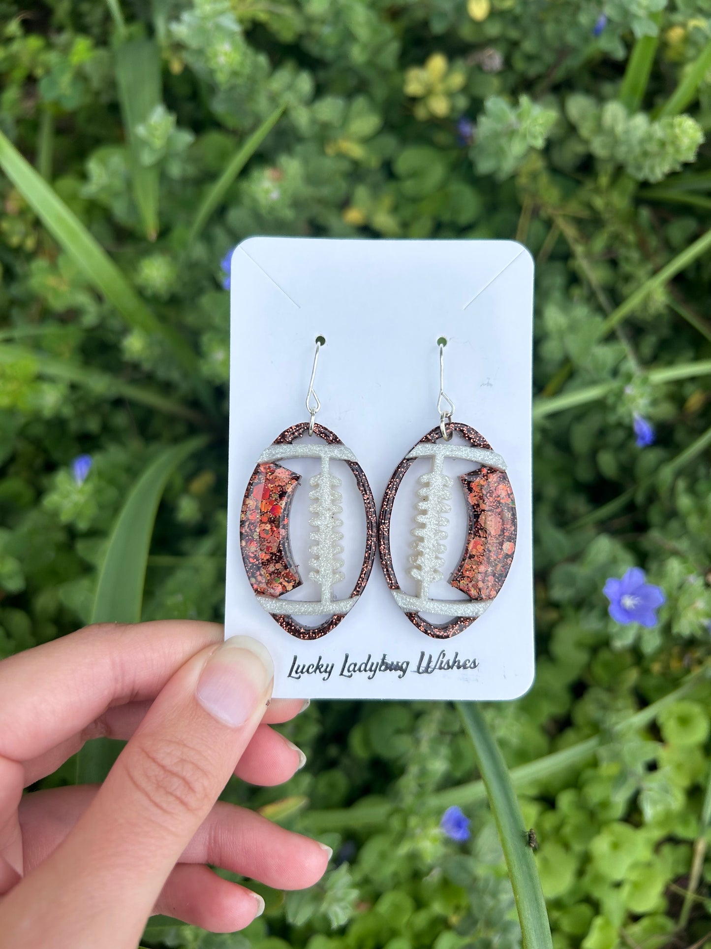 Football earrings