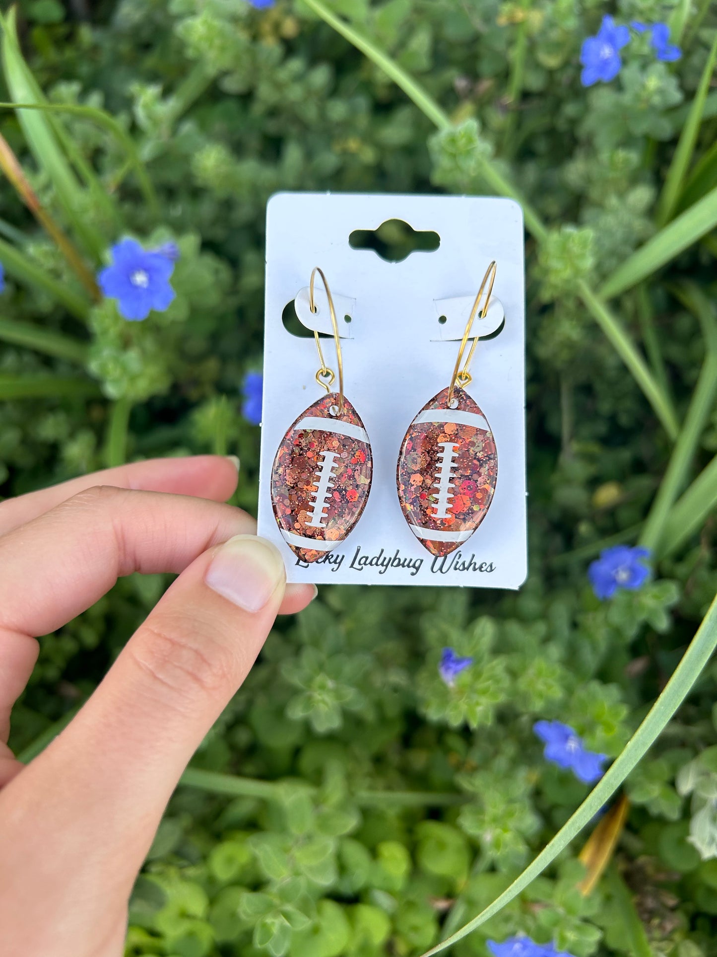 Football earrings
