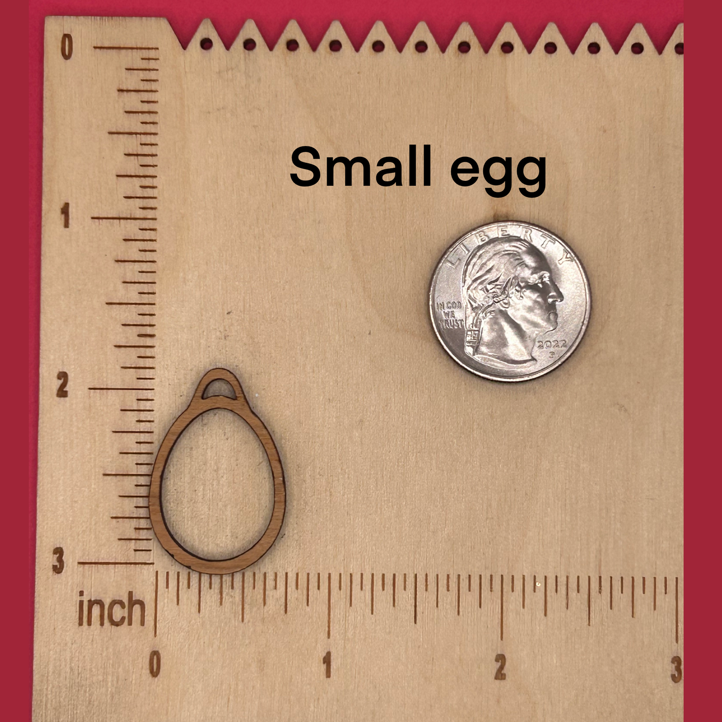 Blank eggs wooden bezels