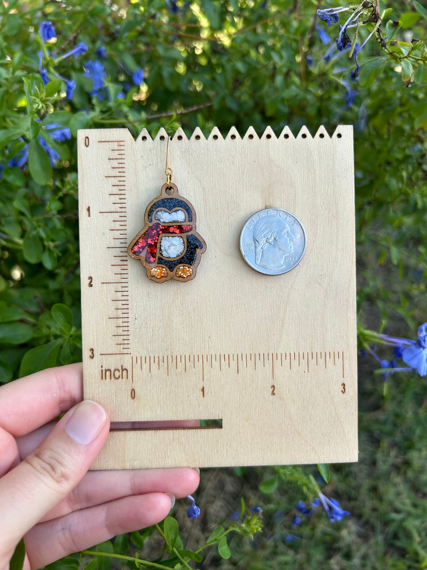 Penguin earrings