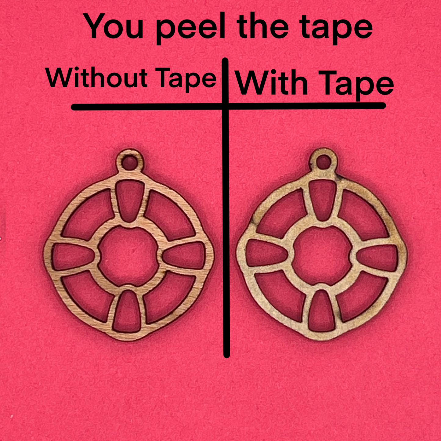 Blank Life Raft wooden bezels