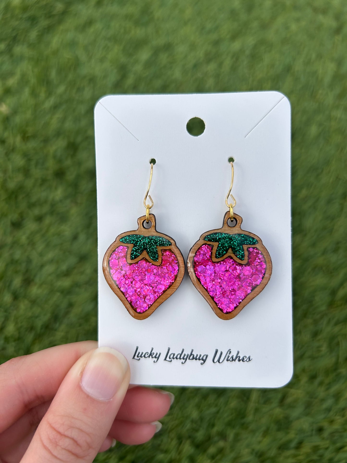 Strawberry earrings