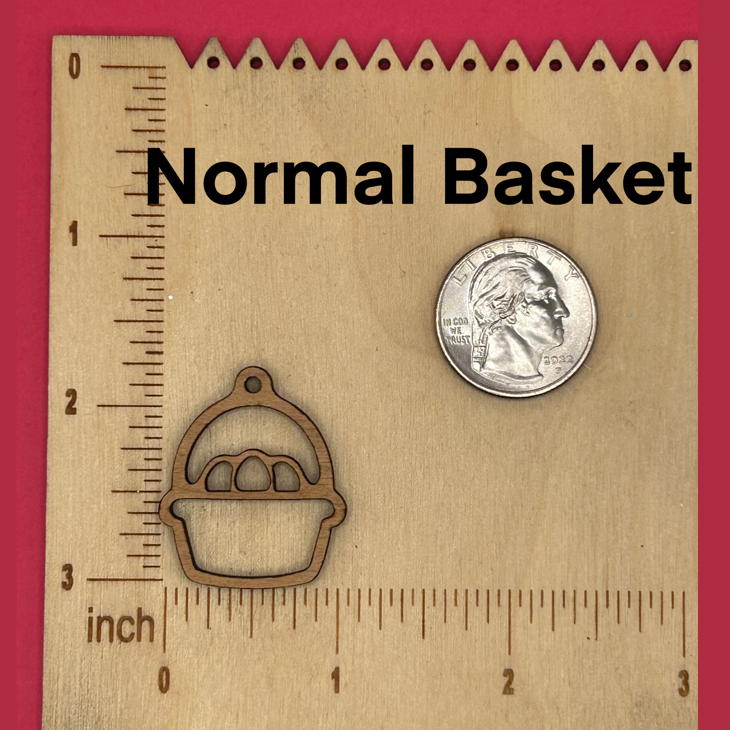 Blank Easter Basket wooden bezels