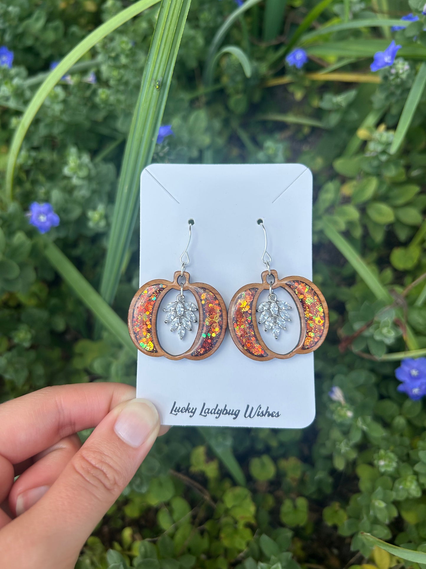 Diamond Pumpkin earrings