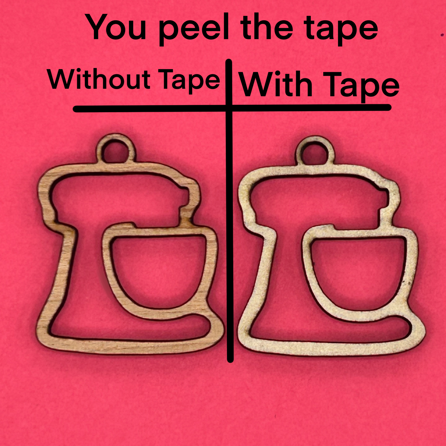 Blank mixer wooden bezels