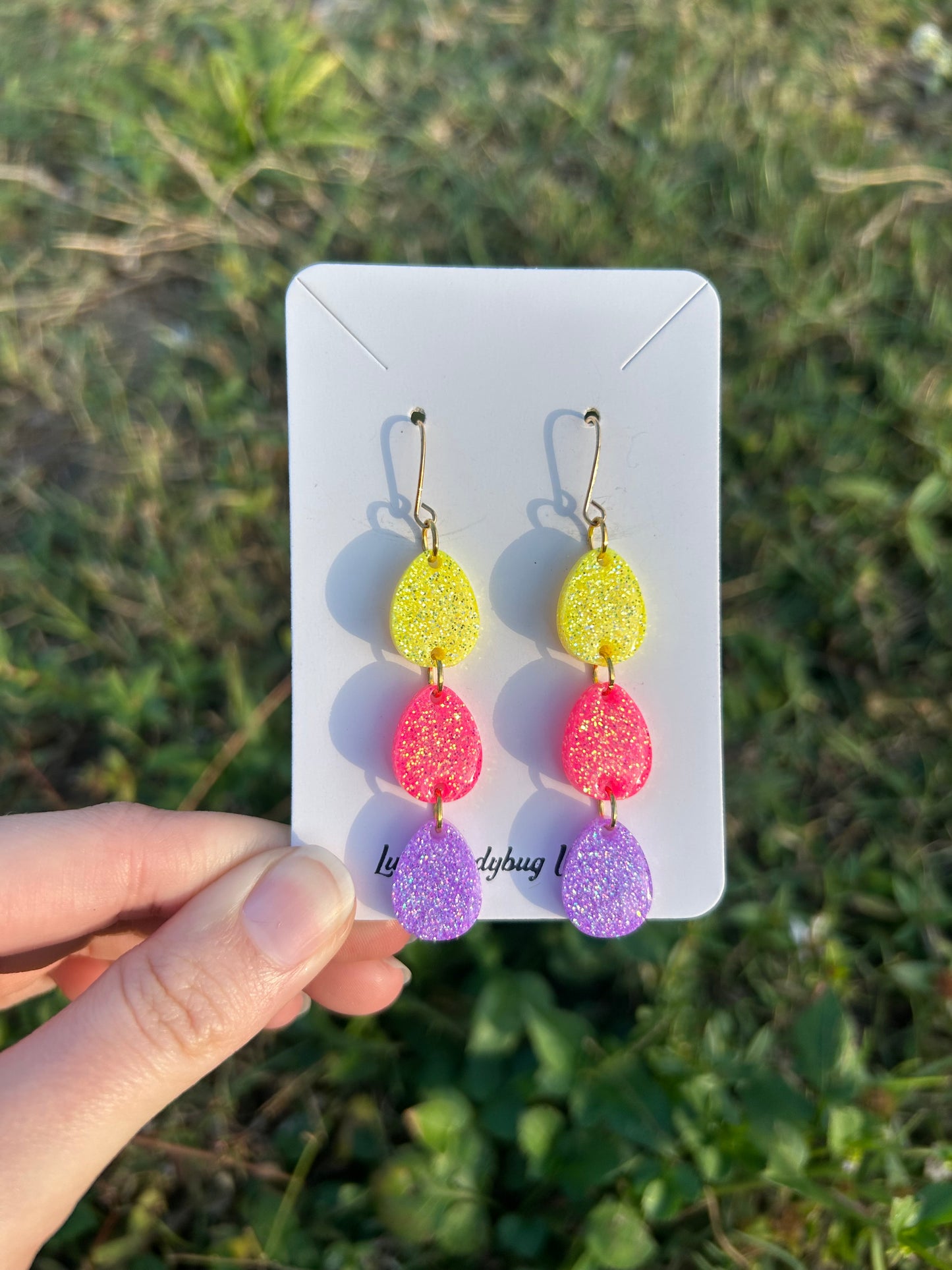 3-tier eggs earrings
