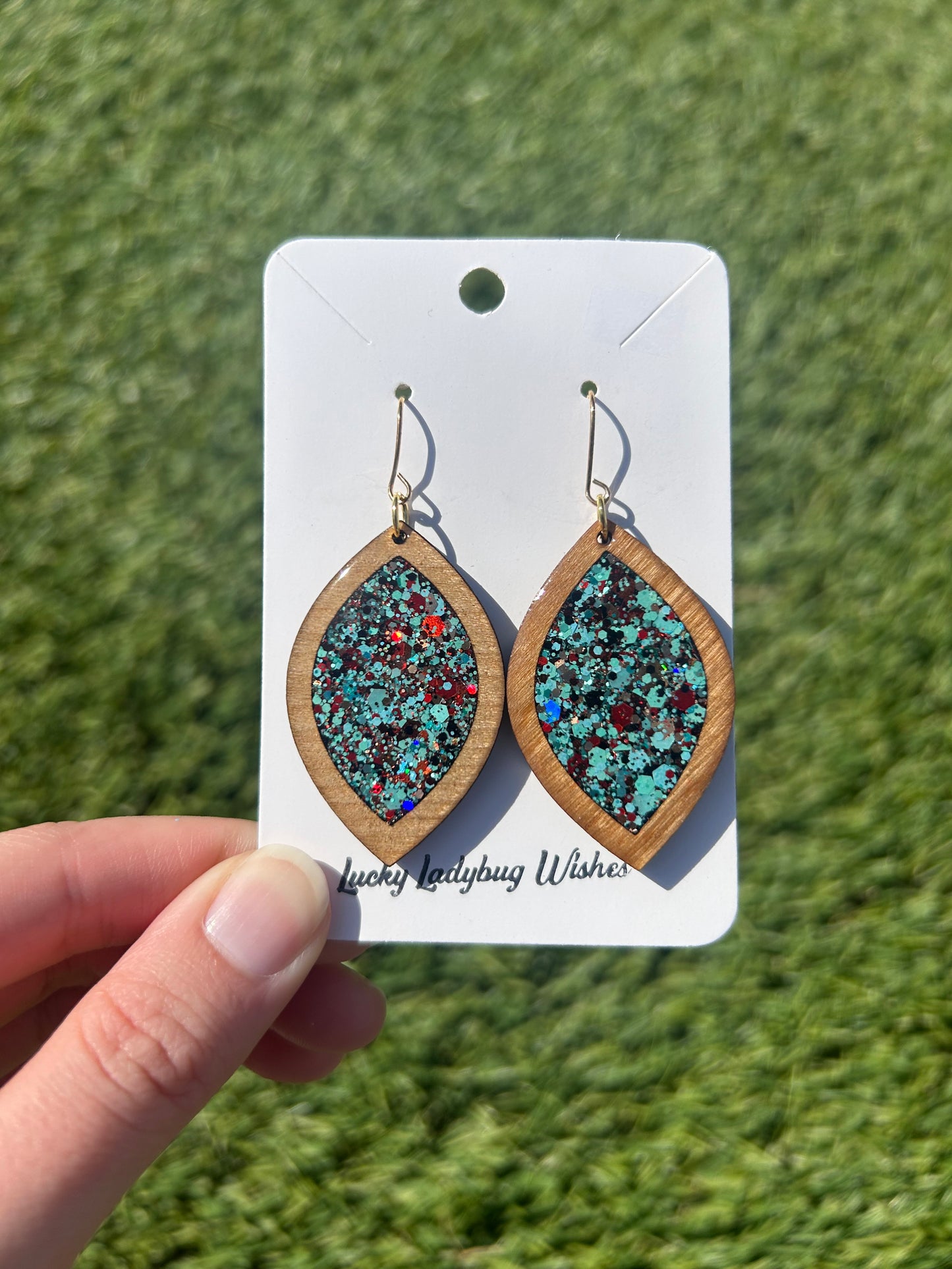 Atta Girl Wooden earrings