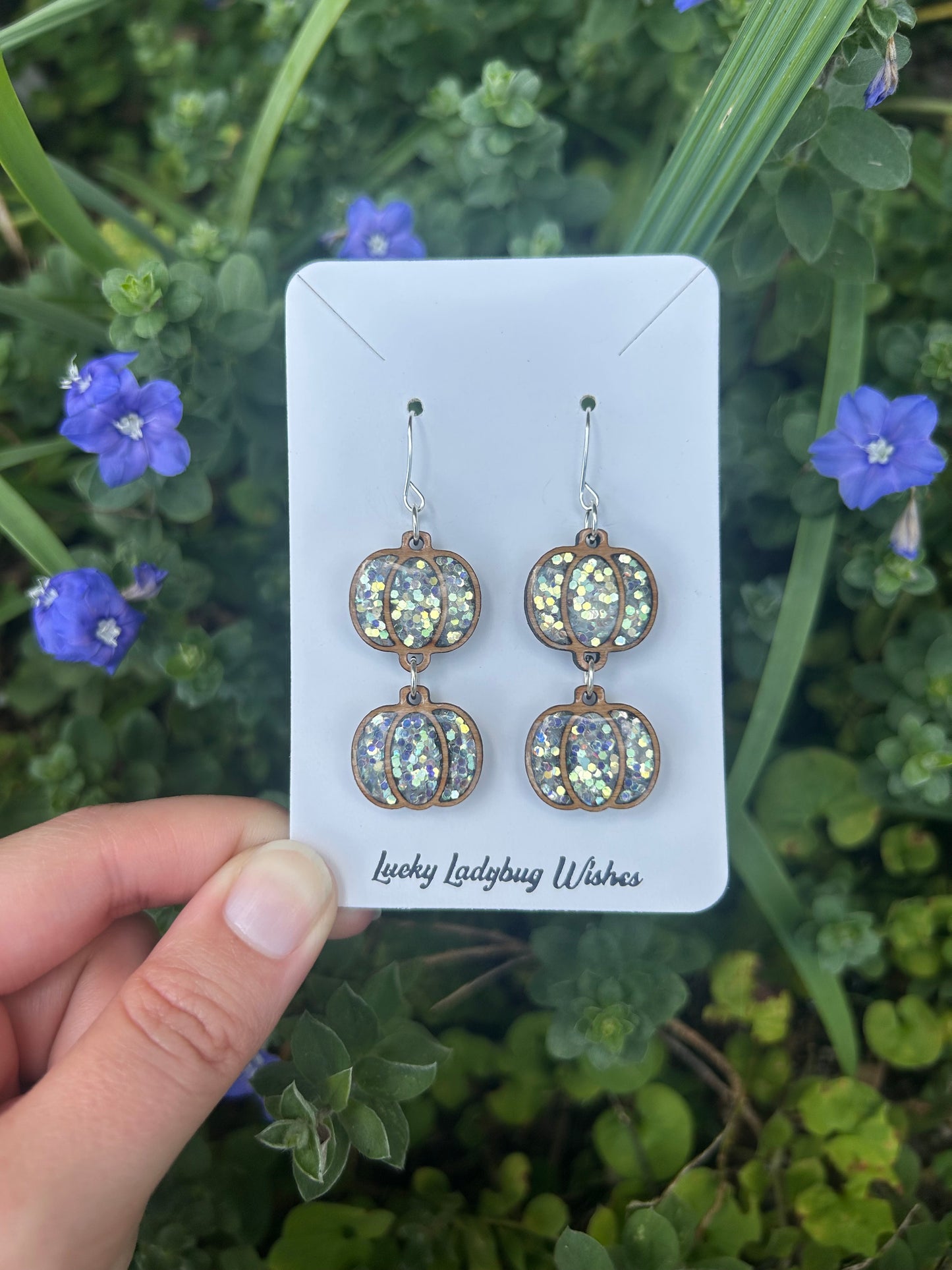 2 tier Pumpkin earrings