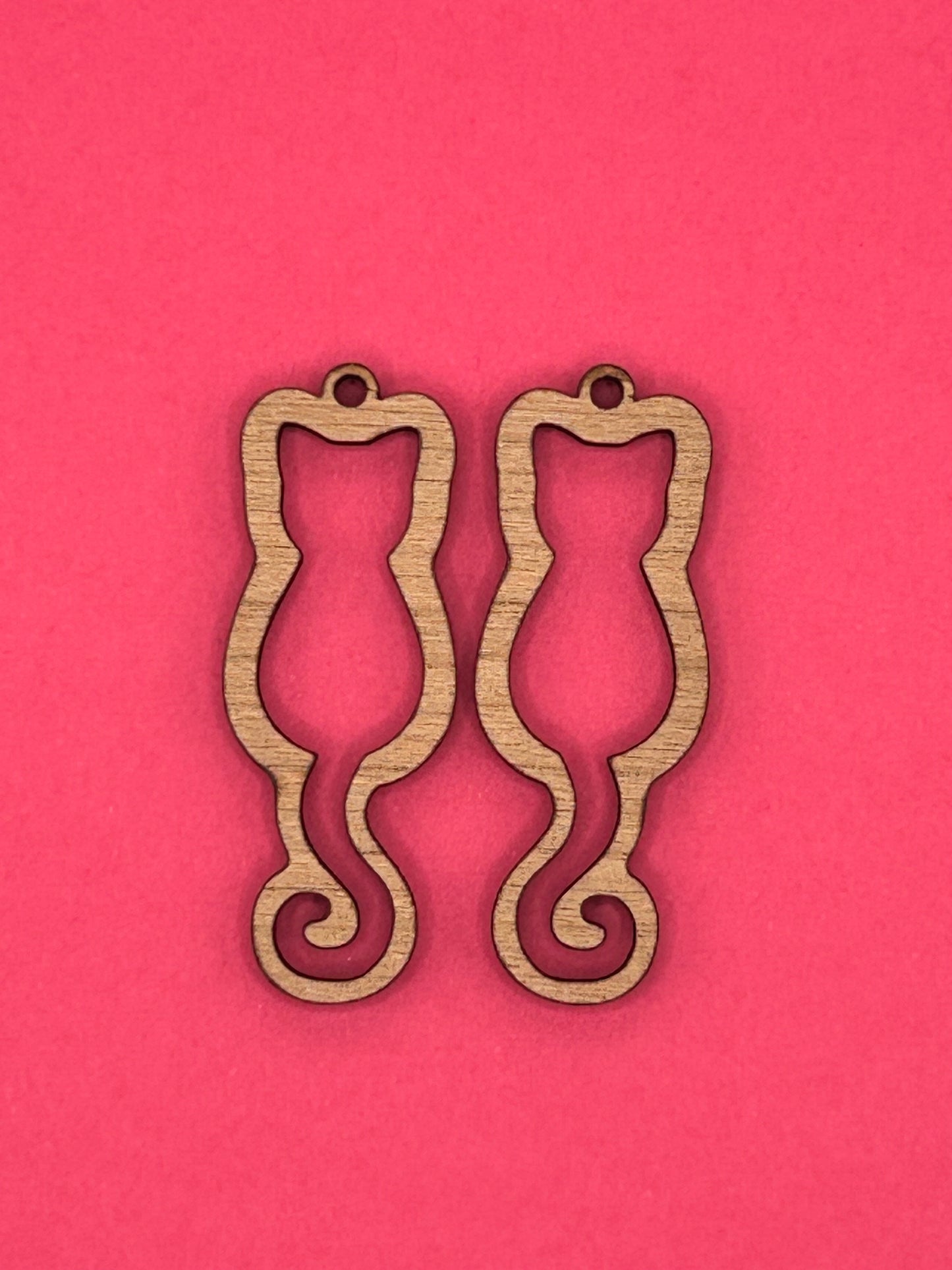 Blank cat wooden bezel