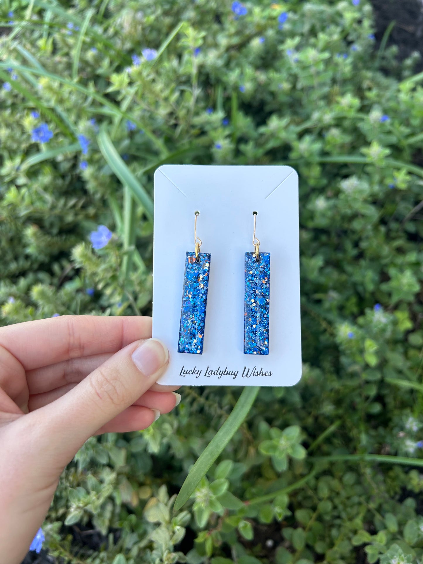 Small river treasure earrings