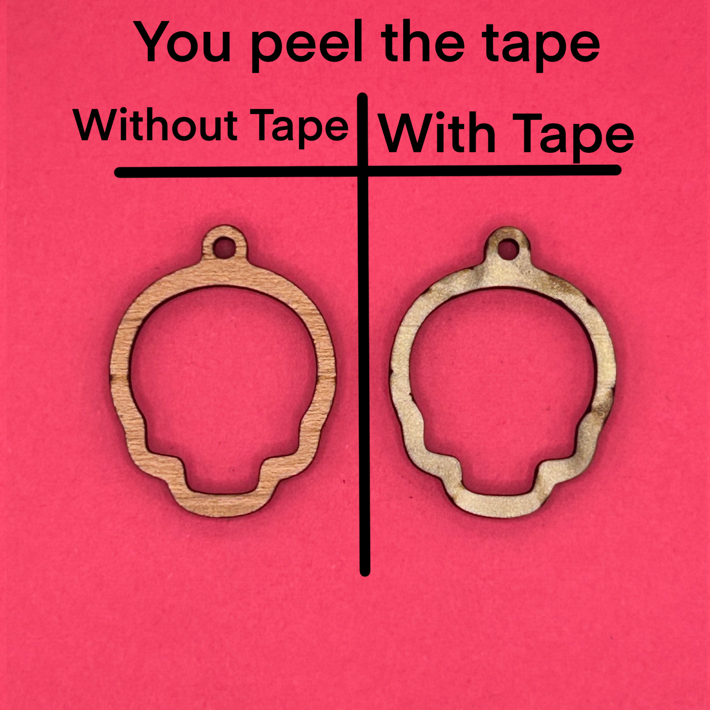 Blank Skull wooden bezels