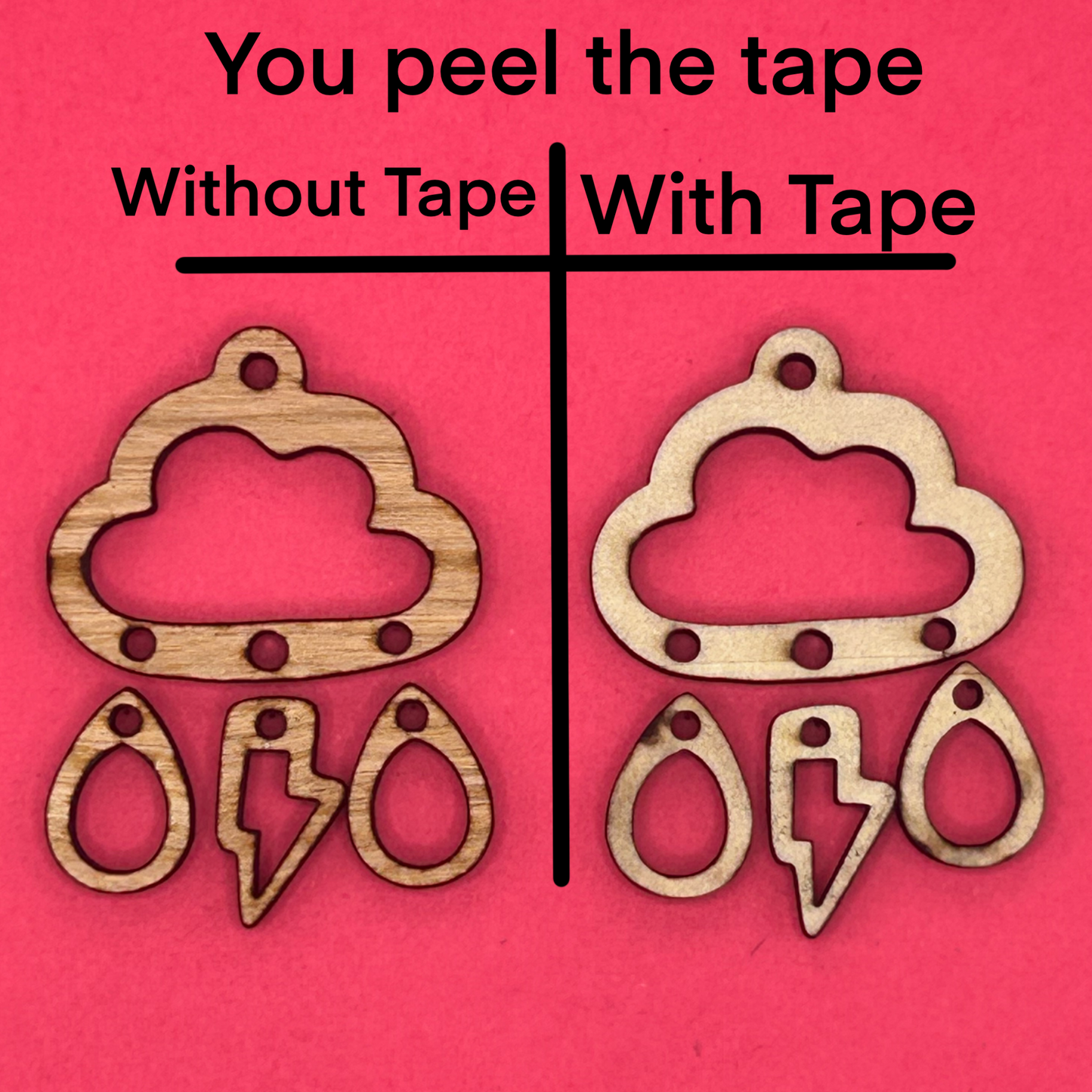 Blank Cloud wooden bezels