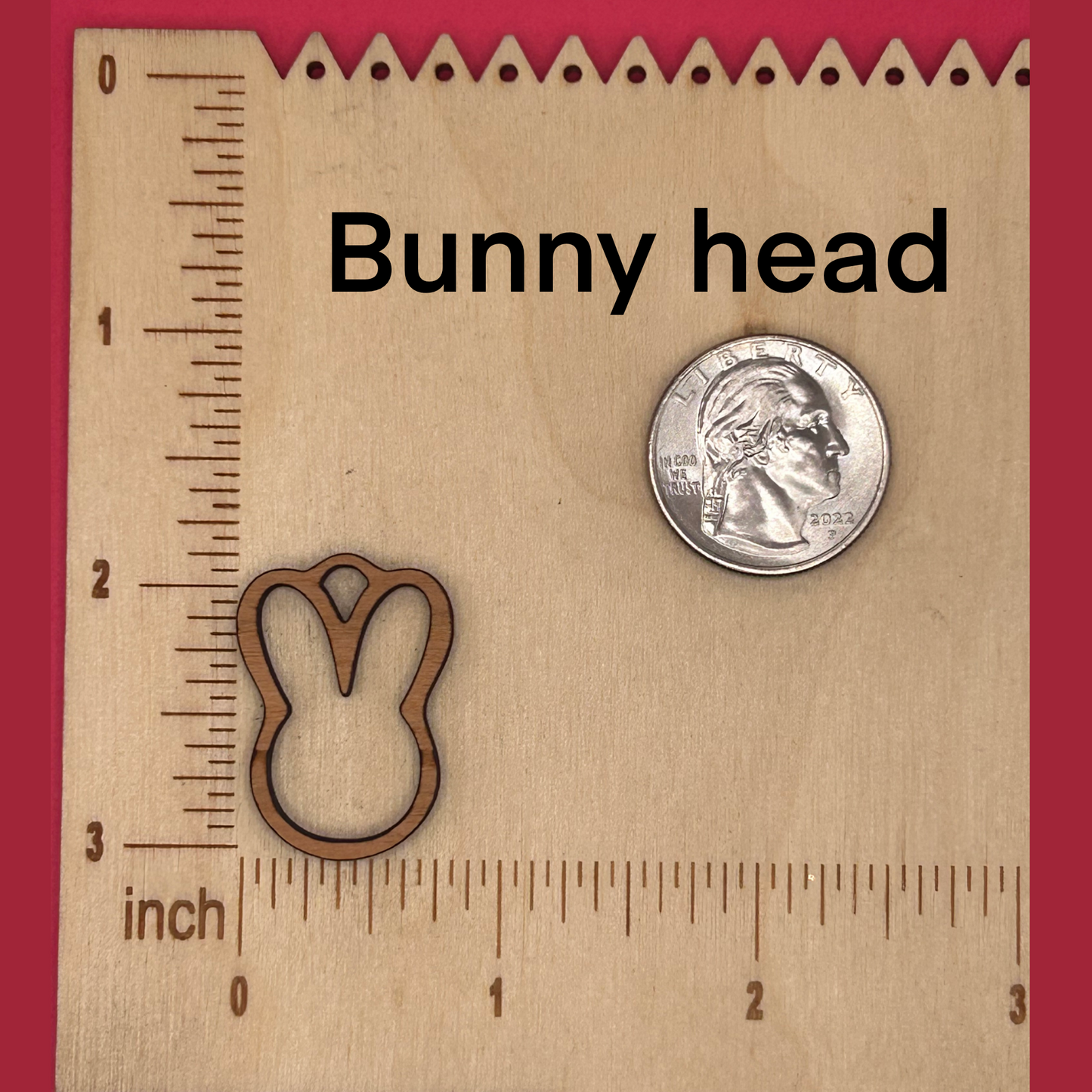 Blank bunny wooden bezels