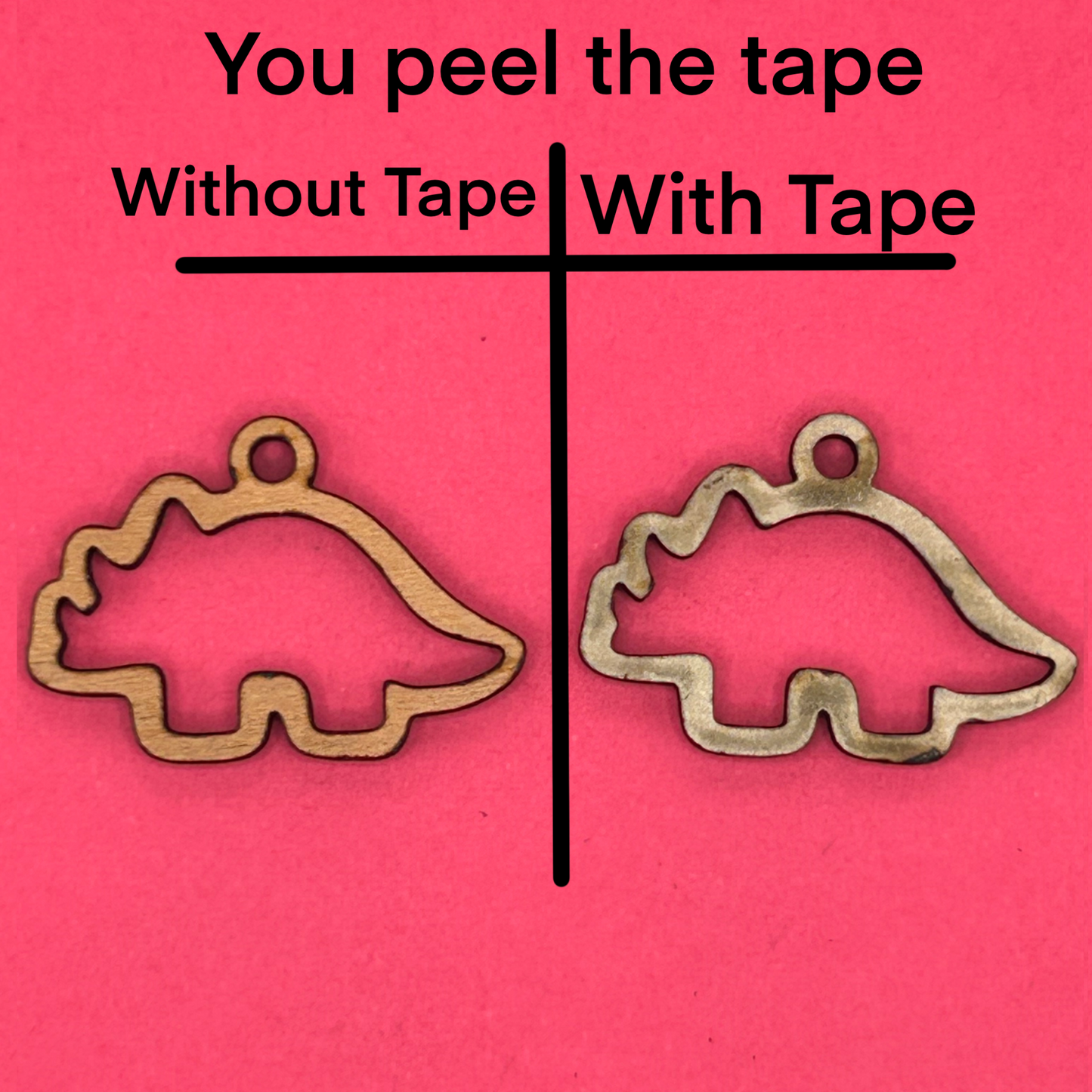 Blank Triceratops wooden bezels
