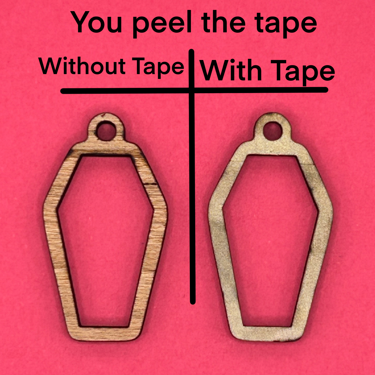 Blank Coffin wooden bezel