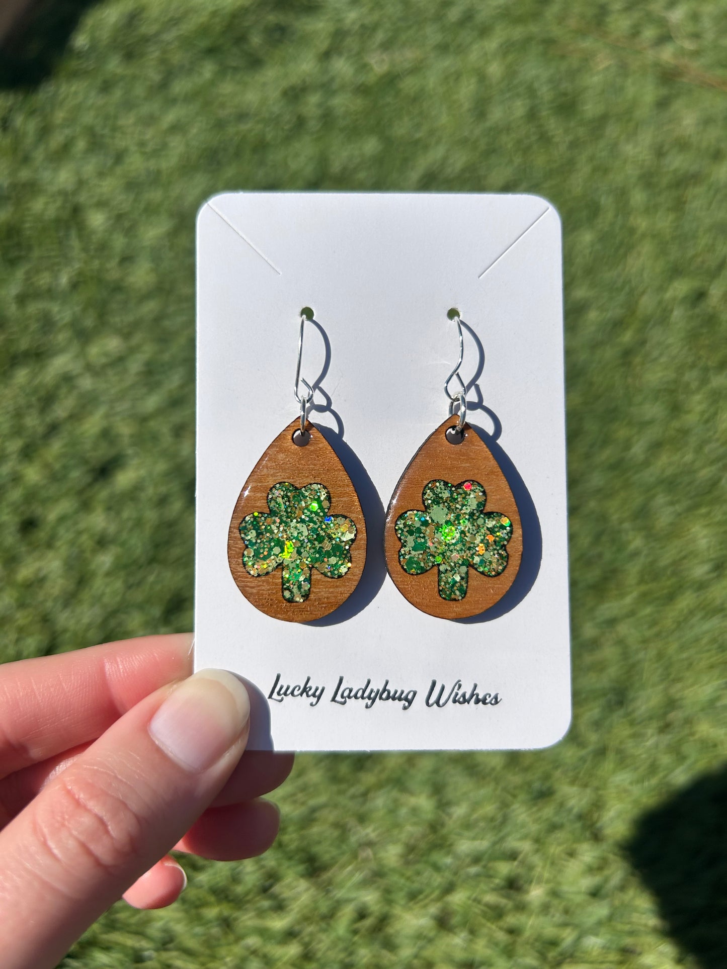 Teardrop Clover earrings