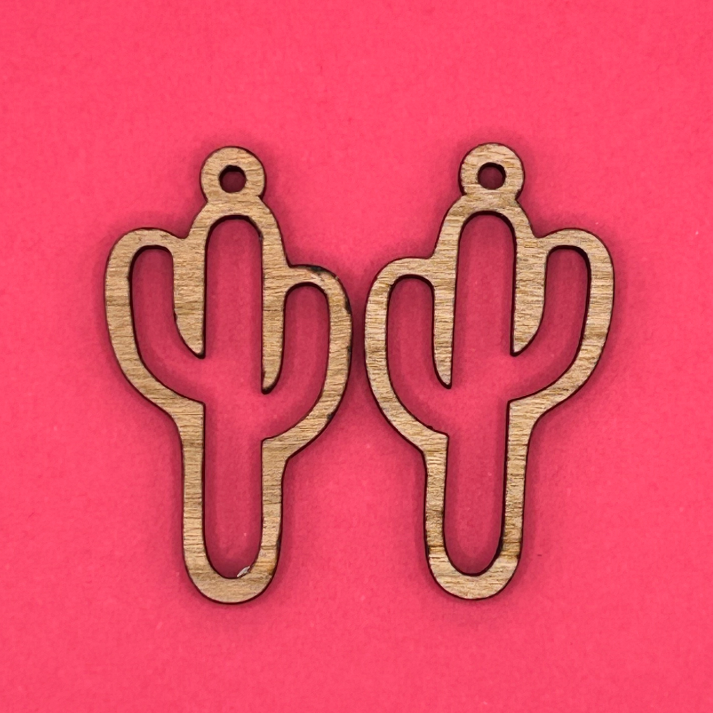 Blank cactus wooden bezels