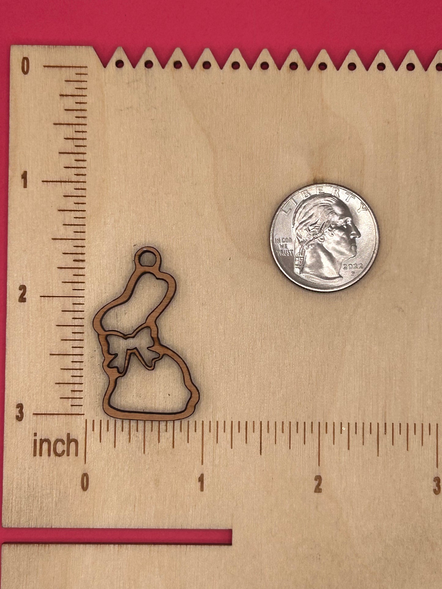 Blank chocolate bunny wooden bezels