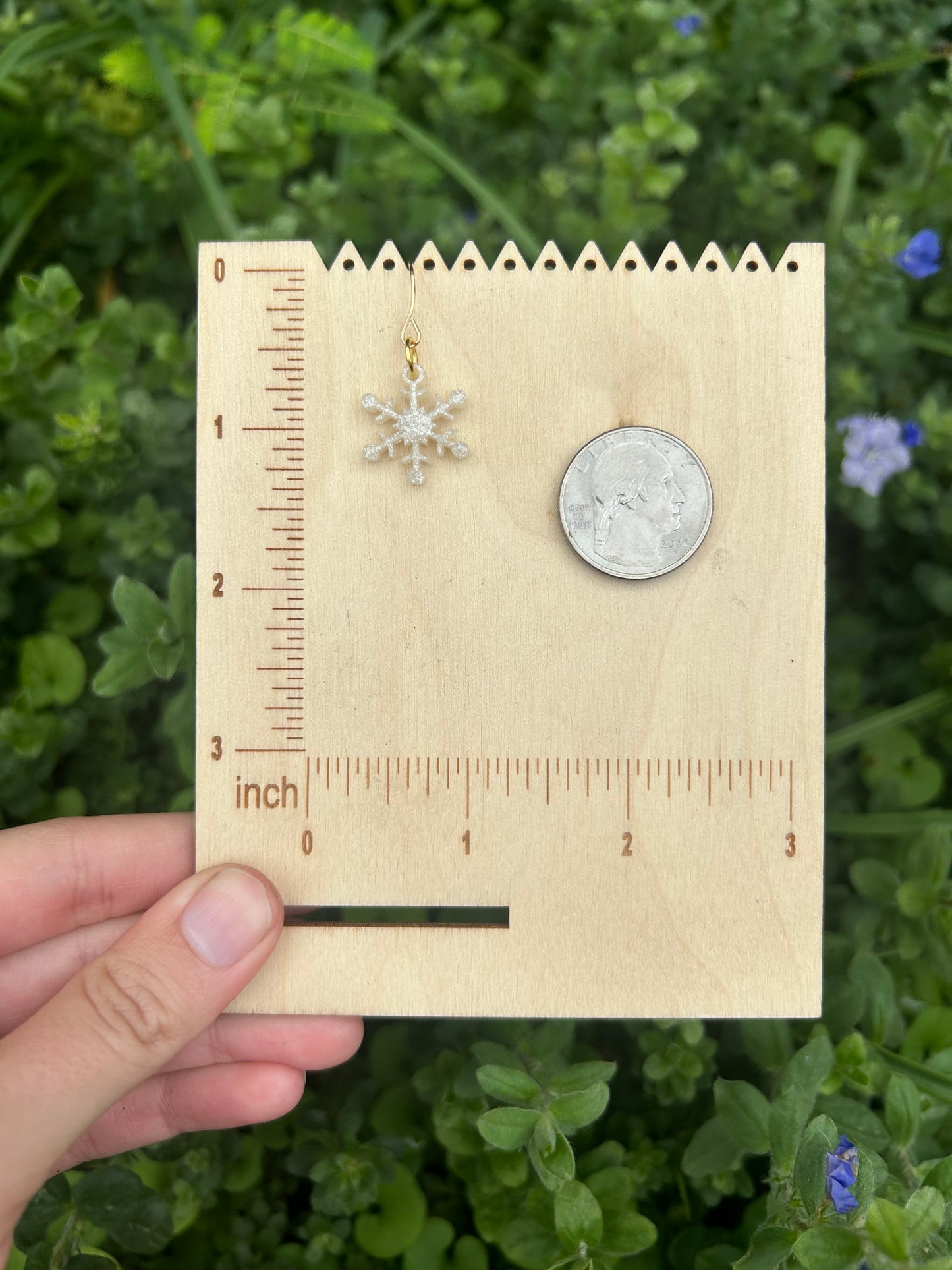 Snowflake earrings