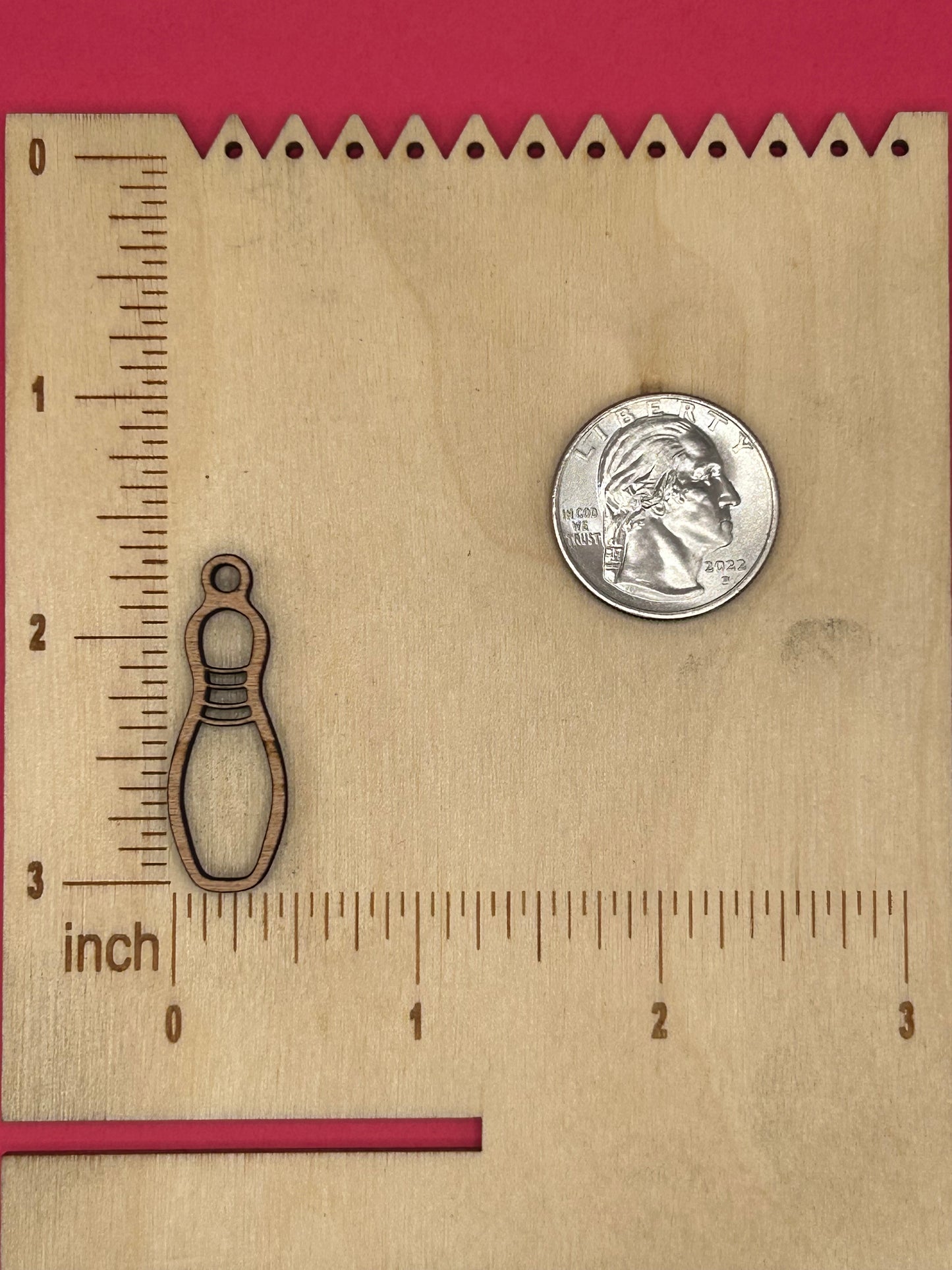 Blank Bowling Pin wooden bezels