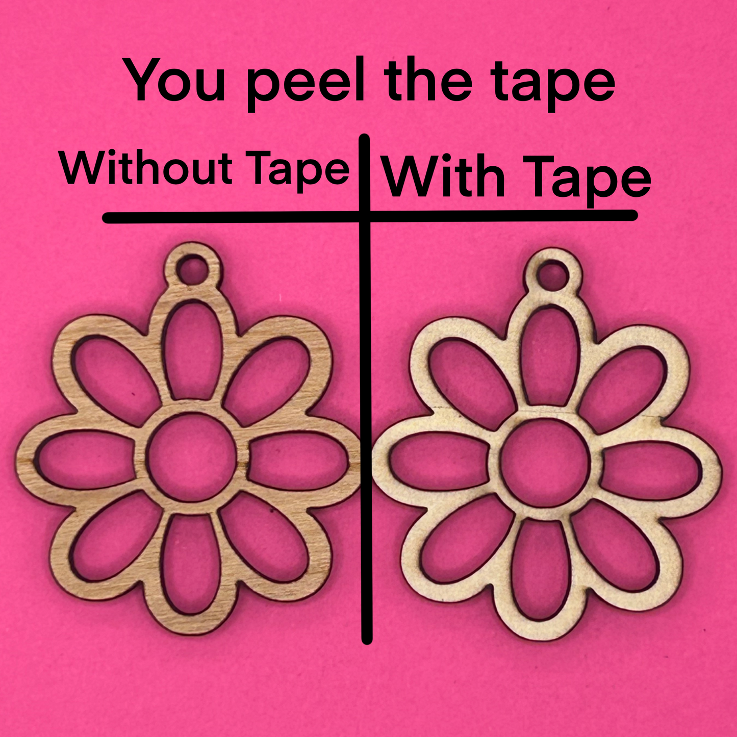 Blank daisy wooden bezel